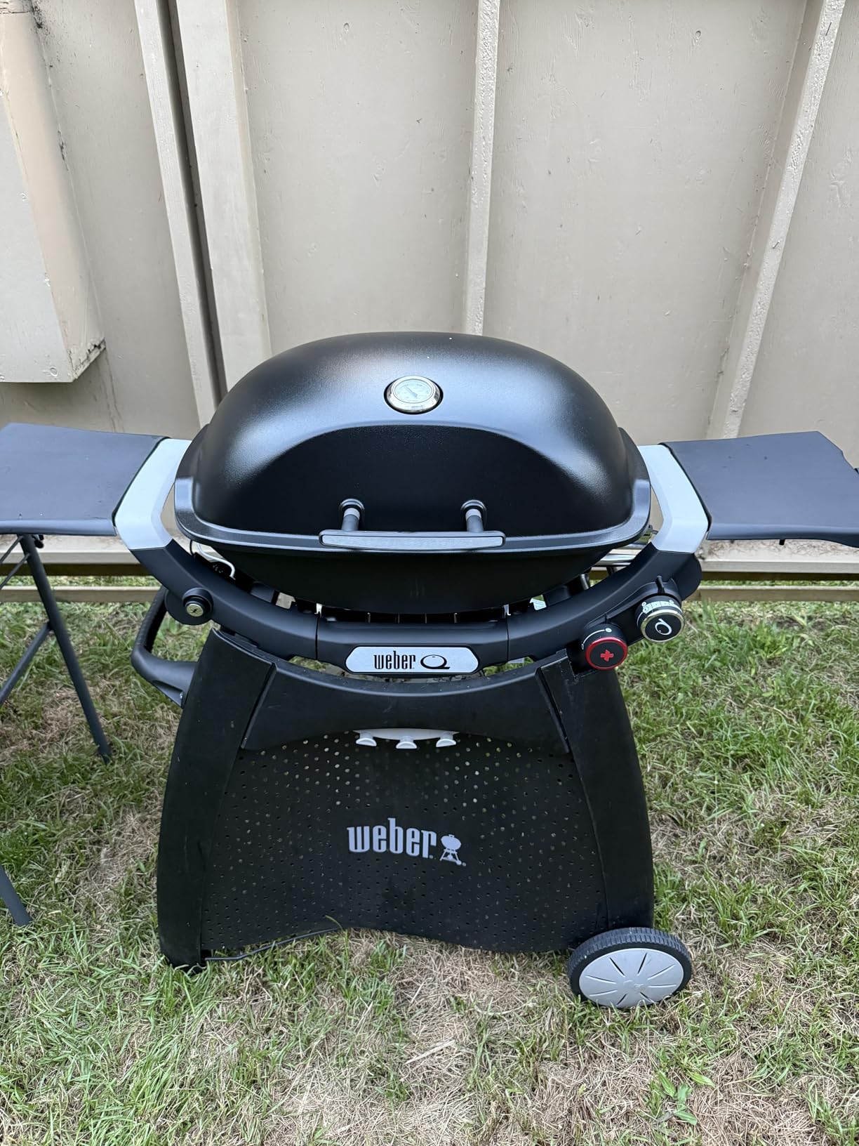 Weber Q Cart for Grilling, Black | Portable Grill Cart with Wheels, Tool Hooks & Fuel Storage, Compatible with 2014 Q 2000 Series Grills customer photo 1