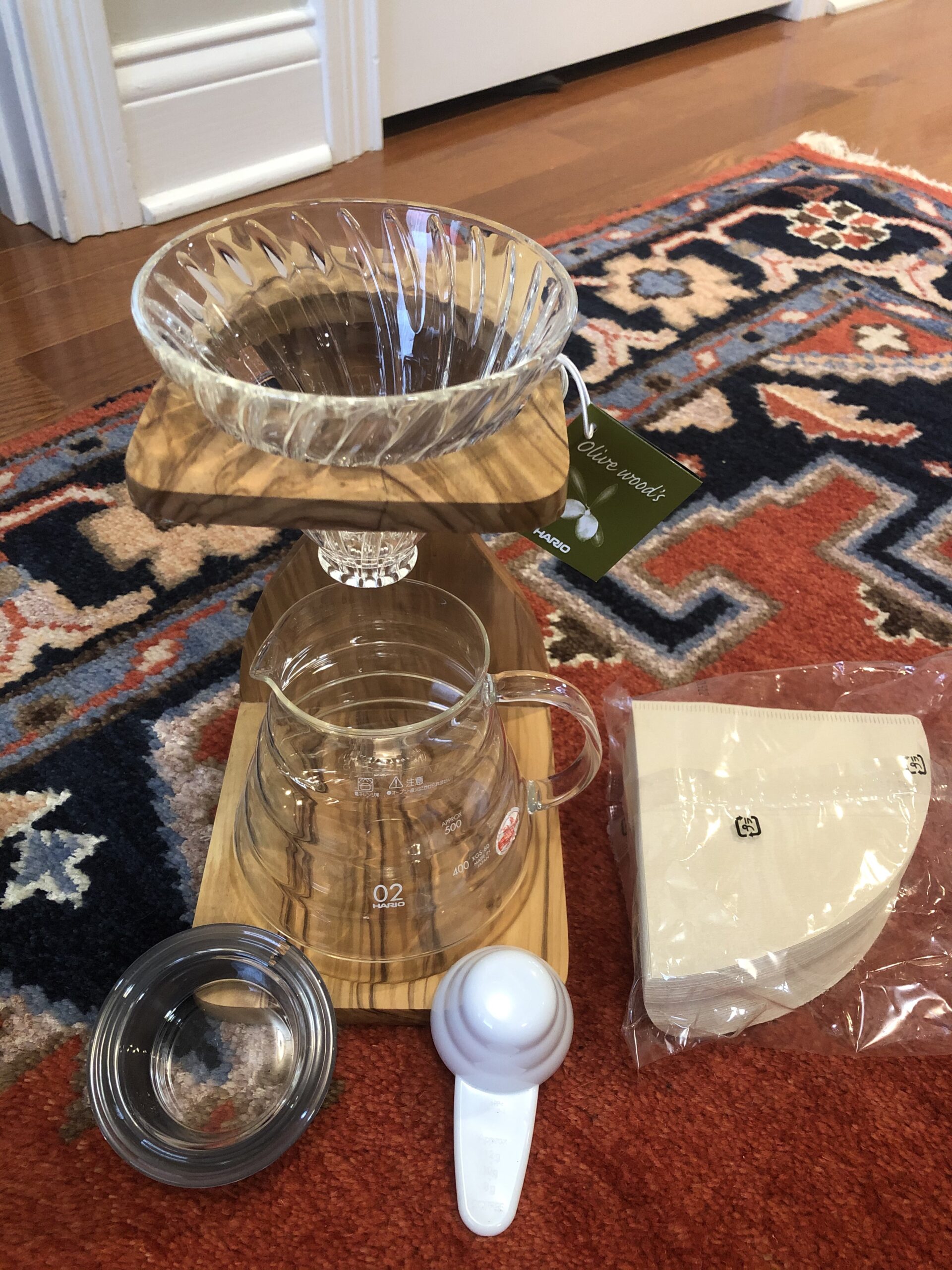 Hario V60 Olive Wood Pour Over Stand Set customer photo 2