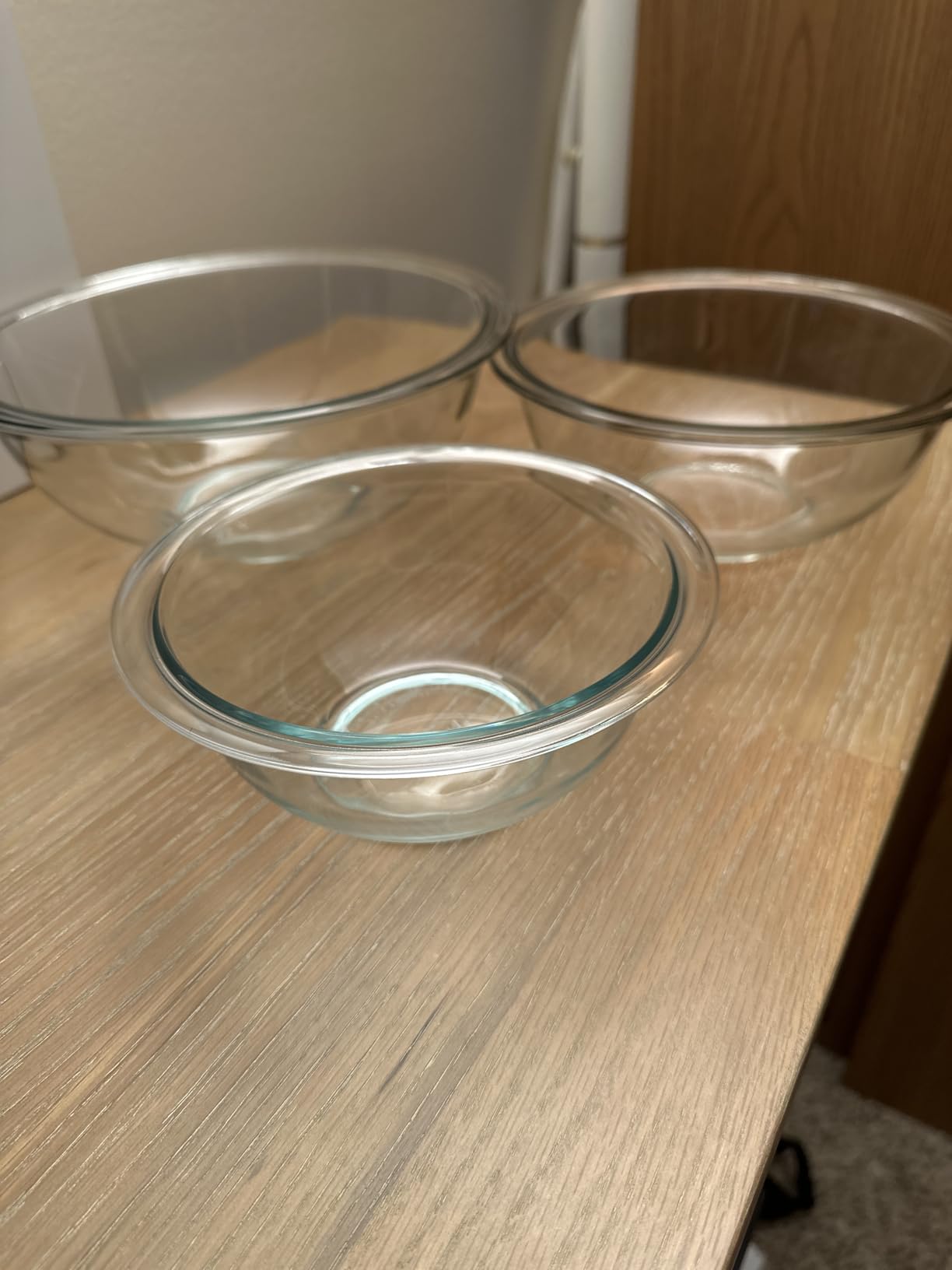 Pyrex Essentials (3-Piece) Glass Mixing Bowls Set for Prepping and Baking | Preheated oven, microwave, dishwasher & freezer safe customer photo 2