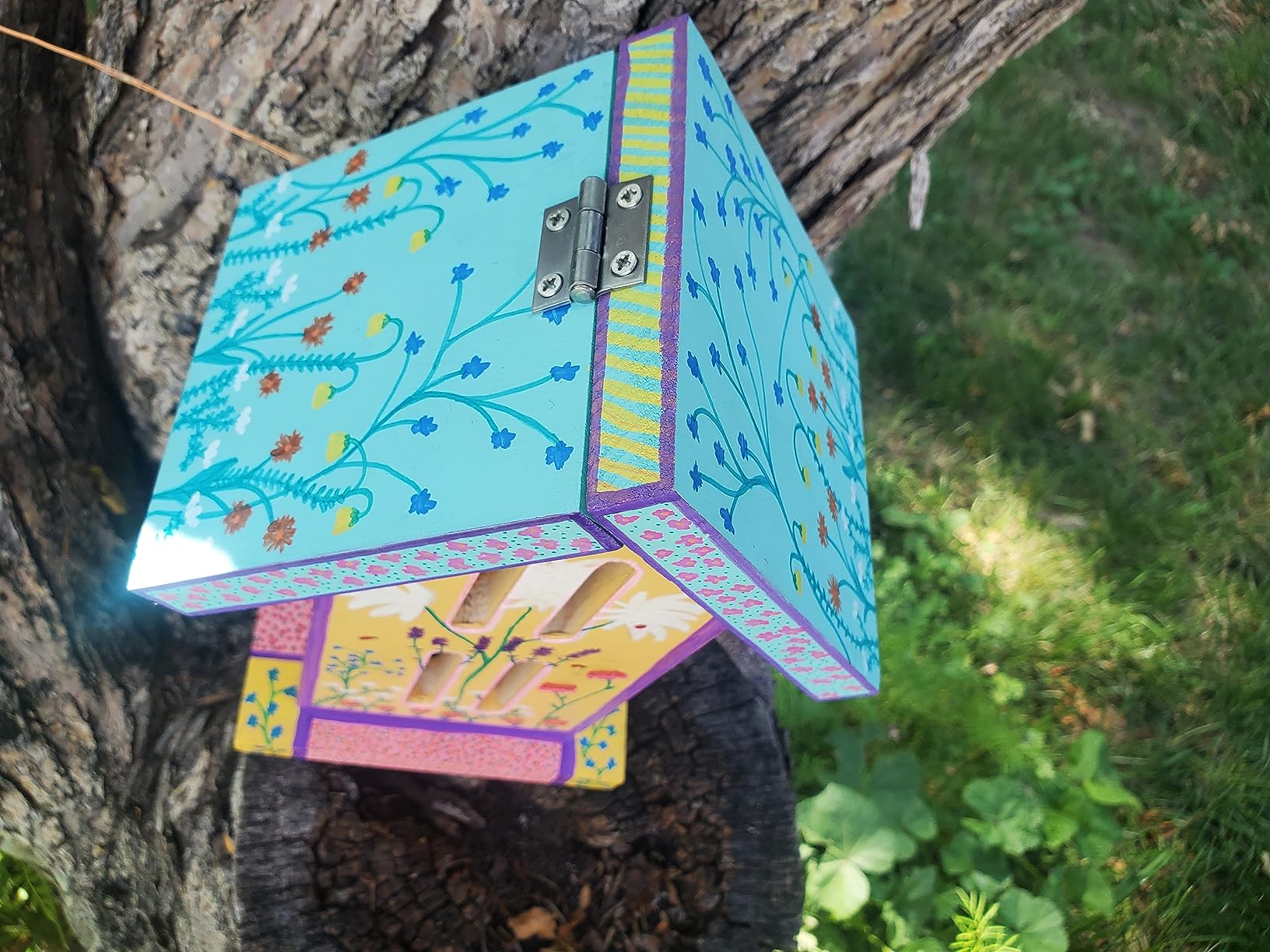 S&S Worldwide Wood Butterfly House Kit, Precut, Adults, Seniors | 5-1/4 wide x 10 inch high x 4-1/4 inch deep, Pre-cut wood pieces, Easy As 1 2 3 customer photo 2