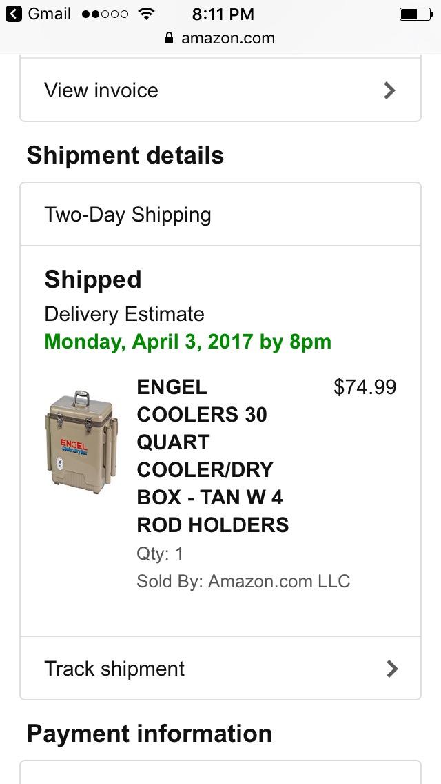 Engel UC30 Leak-Proof, Air Tight, Fishing Drybox Cooler with Built-in Fishing Rod Holders customer photo 1