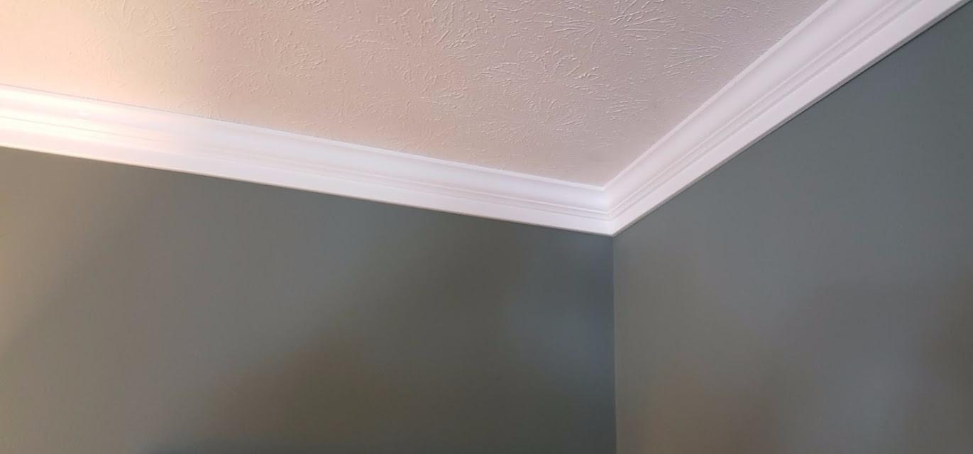 Creative Crown Angelo Foam Crown Molding Kit, 64 Ft 3.5in, Precut Corners | Includes 4 inside, 1 outside precut corners. No nailing, sanding, priming, or compound cuts. 5 styles available customer photo 2