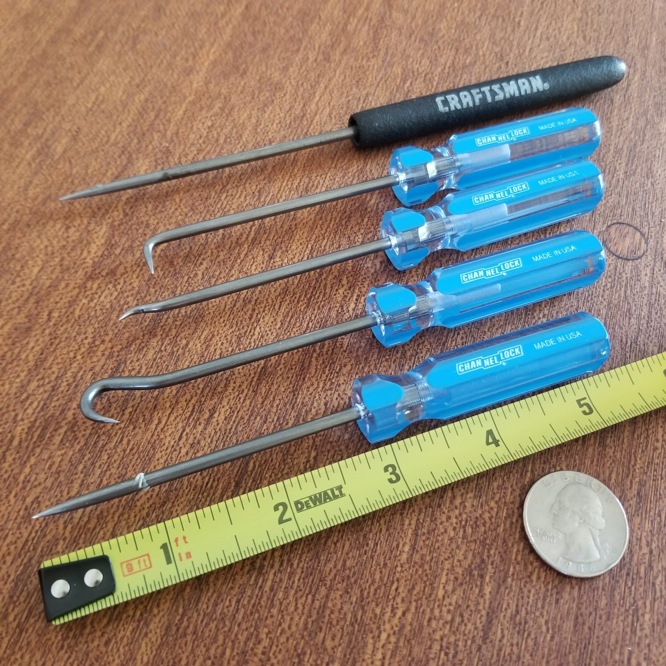 Channellock 4pc Hook & Pick Set HP-4A - Precision Mechanic Tool, Alloy Steel, Made in USA - Pack of 1 customer photo 1
