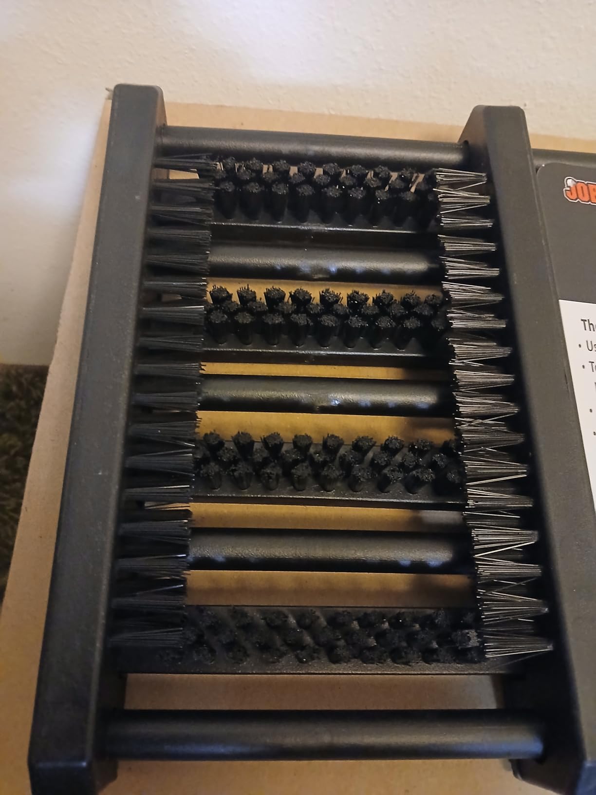 Jobsite Boot Scraper - Outdoor Shoe Scrubber Cleaner Brush customer photo 2