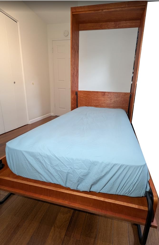 Twin Size Horizontal Murphy Bed Hardware Kit Side-Fold Wall Bed Frame DIY Twin Murphy Bed Kit with Gas Pistons +3 Step-by-Step Guides Made in North America Space-Saving Hideaway Bed customer photo 2