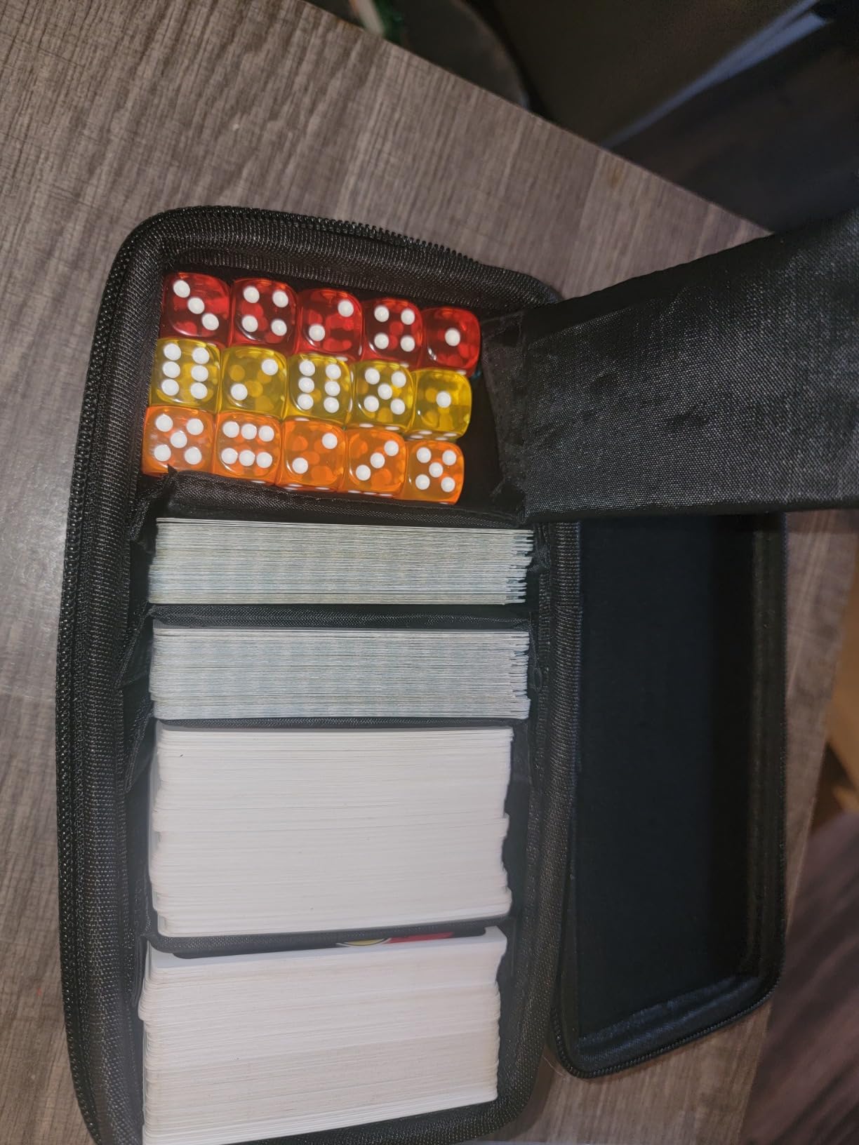 caseling Hard Card Case for 600+ Trading Cards, Collectible Game Holder | Premium EVA hard shell case holds over 600 trading cards with 5 adjustable dividers for custom organization customer photo 1