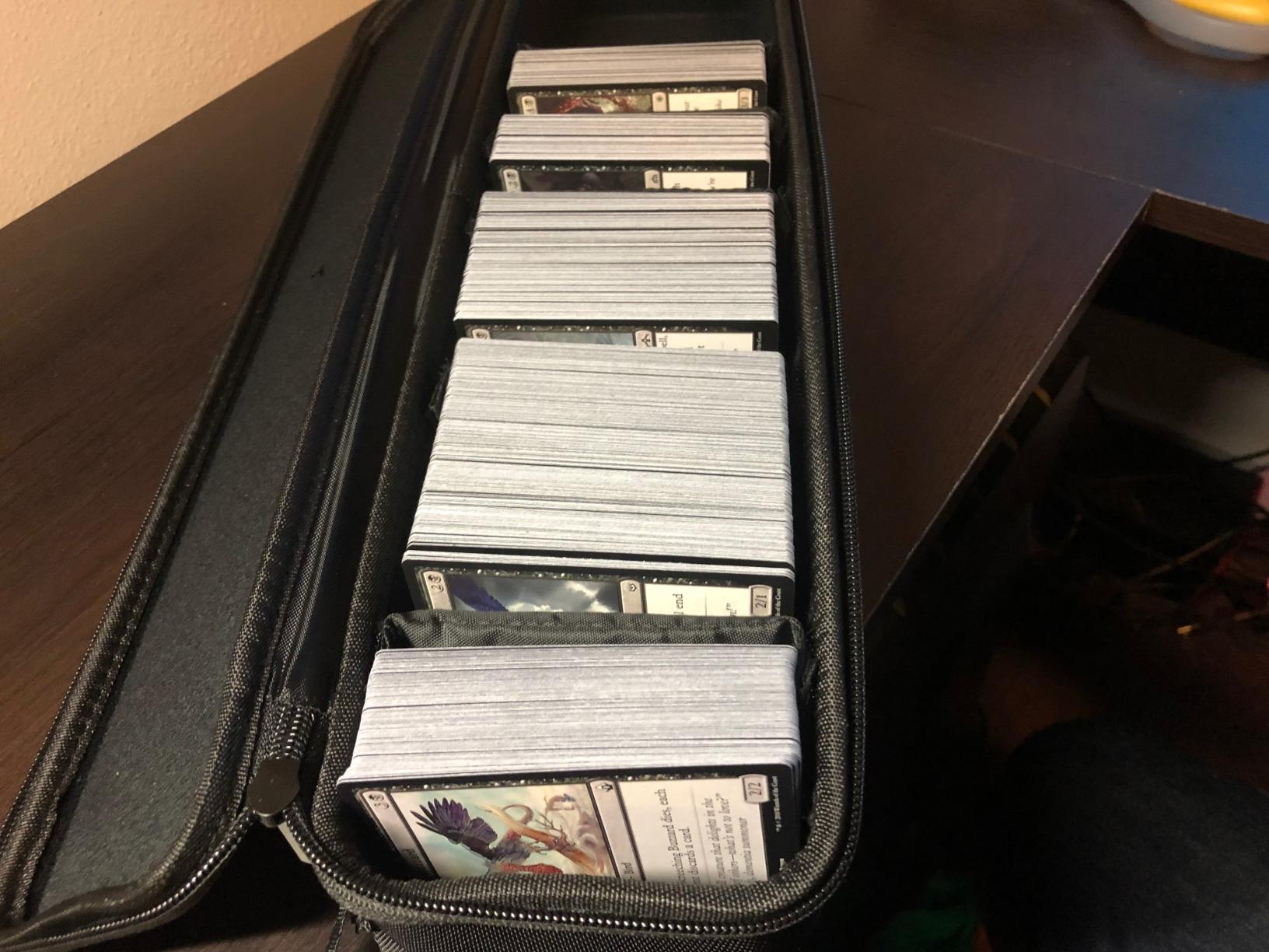 caseling Hard Card Case for 600+ Trading Cards, Collectible Game Holder | Premium EVA hard shell case holds over 600 trading cards with 5 adjustable dividers for custom organization customer photo 2
