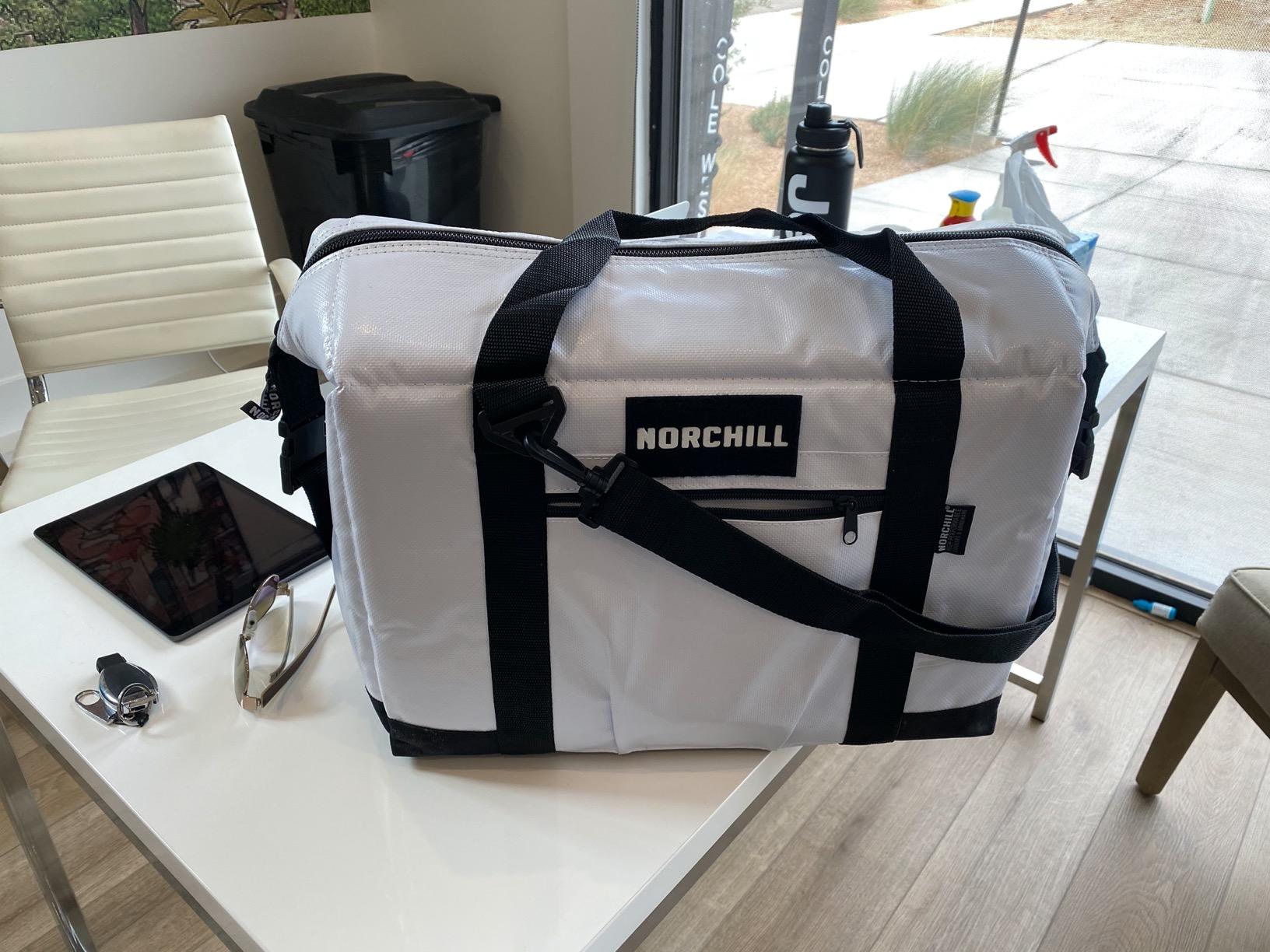 NorChill Soft Coolers 12 Can Insulated Marine Boatbag Soft Sided Cooler, White customer photo 2