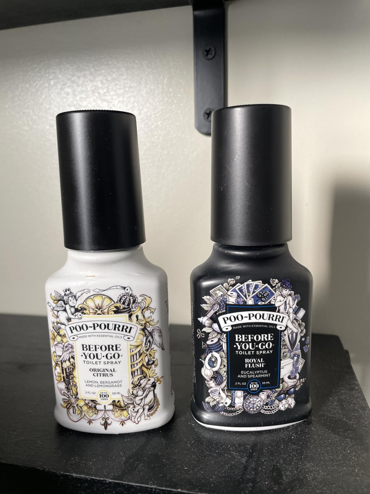 Poo-Pourri Before-You-Go Toilet Spray, Original Citrus, 4 Fl Oz | Bathroom Odor Deodorizer with Essential Oils, for Home or Work, Lemon, Bergamot and Lemongrass Scent, Up to 200 Uses customer photo 2