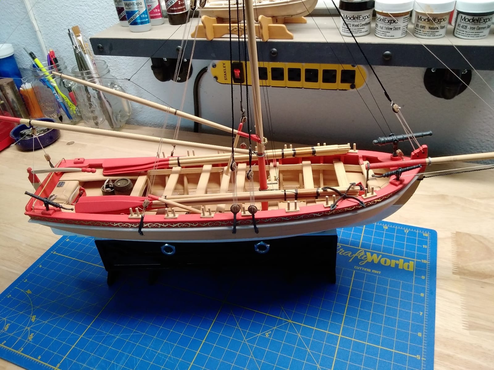 Model Shipways 18th Century Longboat Wood Model Kit 1:48 – Beginner to Intermediate Level – True Plank-on-Frame – Model Boat Kit for Adults to Build customer photo 2