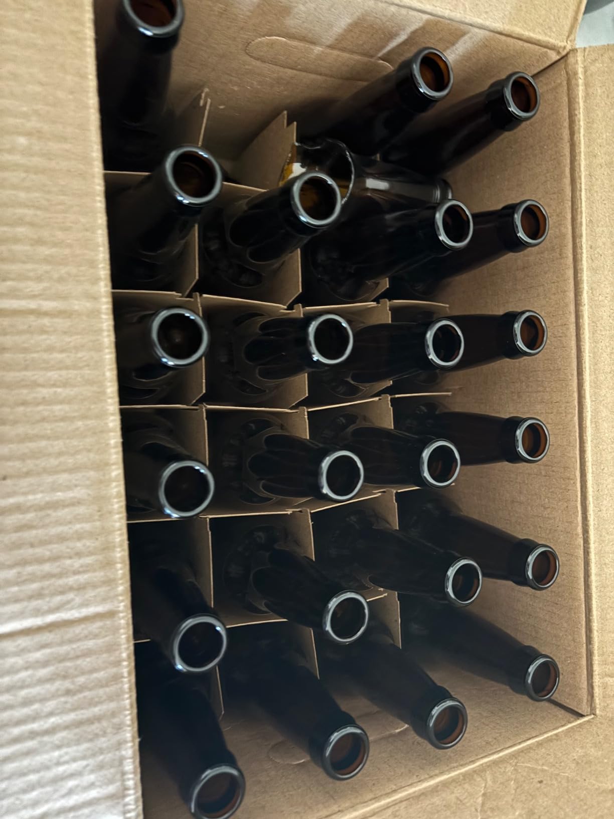 FastRack Amber Beer Bottles 12oz (Pack of 24) | Longneck Glass Beer Bottles w/Crown Finish for Home Brewing Mead, Cider & Kombucha | Durable Brewing Bottle & Bottling Kit customer photo 1