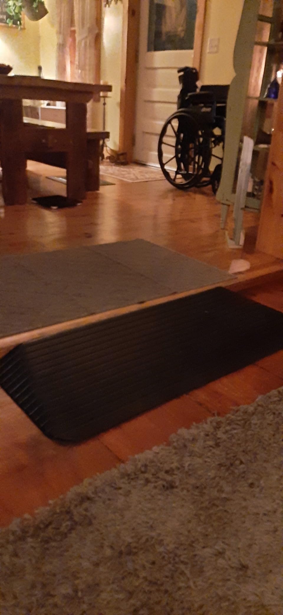 Doorway Threshold Ramp, Wheelchair Scooter, Rubber, 1.5