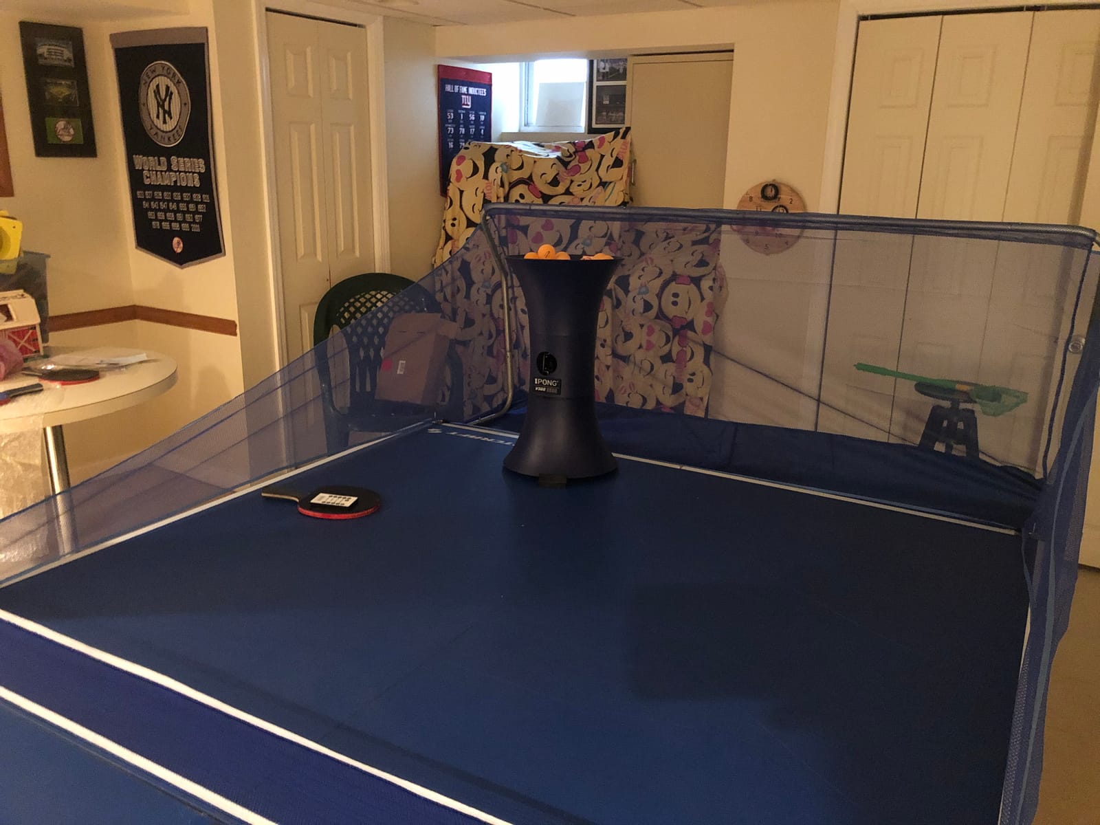 iPong V300 Table Tennis Training Robot - Serves 40mm Regulation Ping Pong Balls Automatically - Play Solo w/o Playback Mode on your Ping Pong Table - Various Models Available, Size 19, Blue customer photo 2