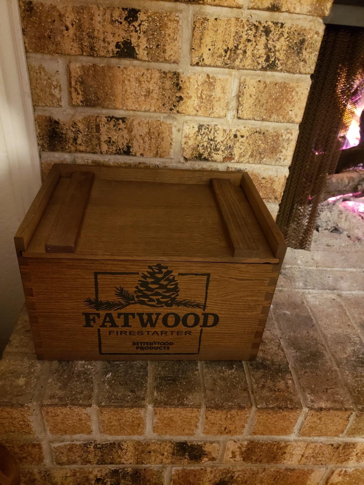 Better Wood Products Fatwood Firestarter Wooden Crate, 12-Pounds customer photo 2