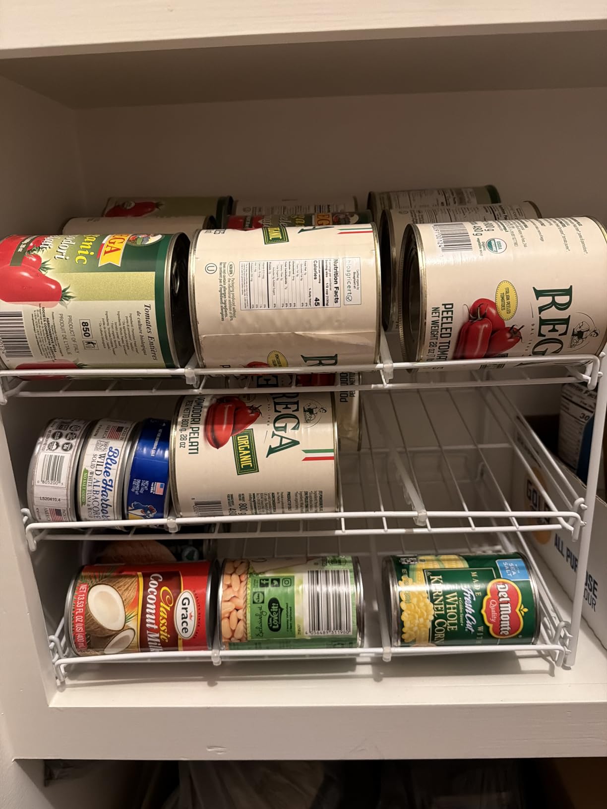 Simple Houseware Stackable Can Organizer Rack for Pantry/Cabinet - 11.5 D x 17 W x 13.75 H, Holds 36 Cans, 3-Tier Can Food Storage Dispenser, Chrome customer photo 2
