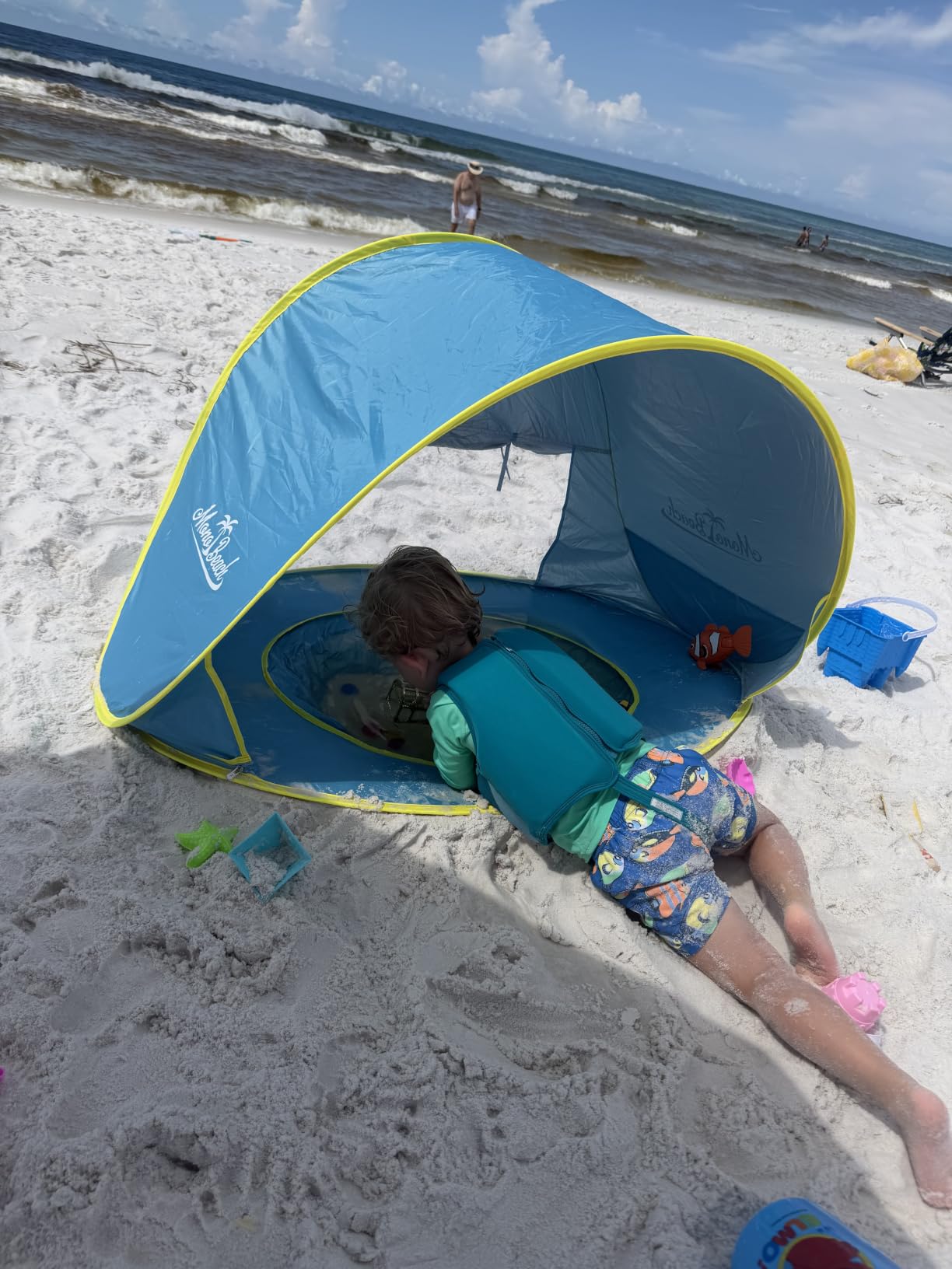 Monobeach Baby Beach Tent Pop Up Portable Shade Pool UV Protection Sun Shelter for Infant customer photo 2