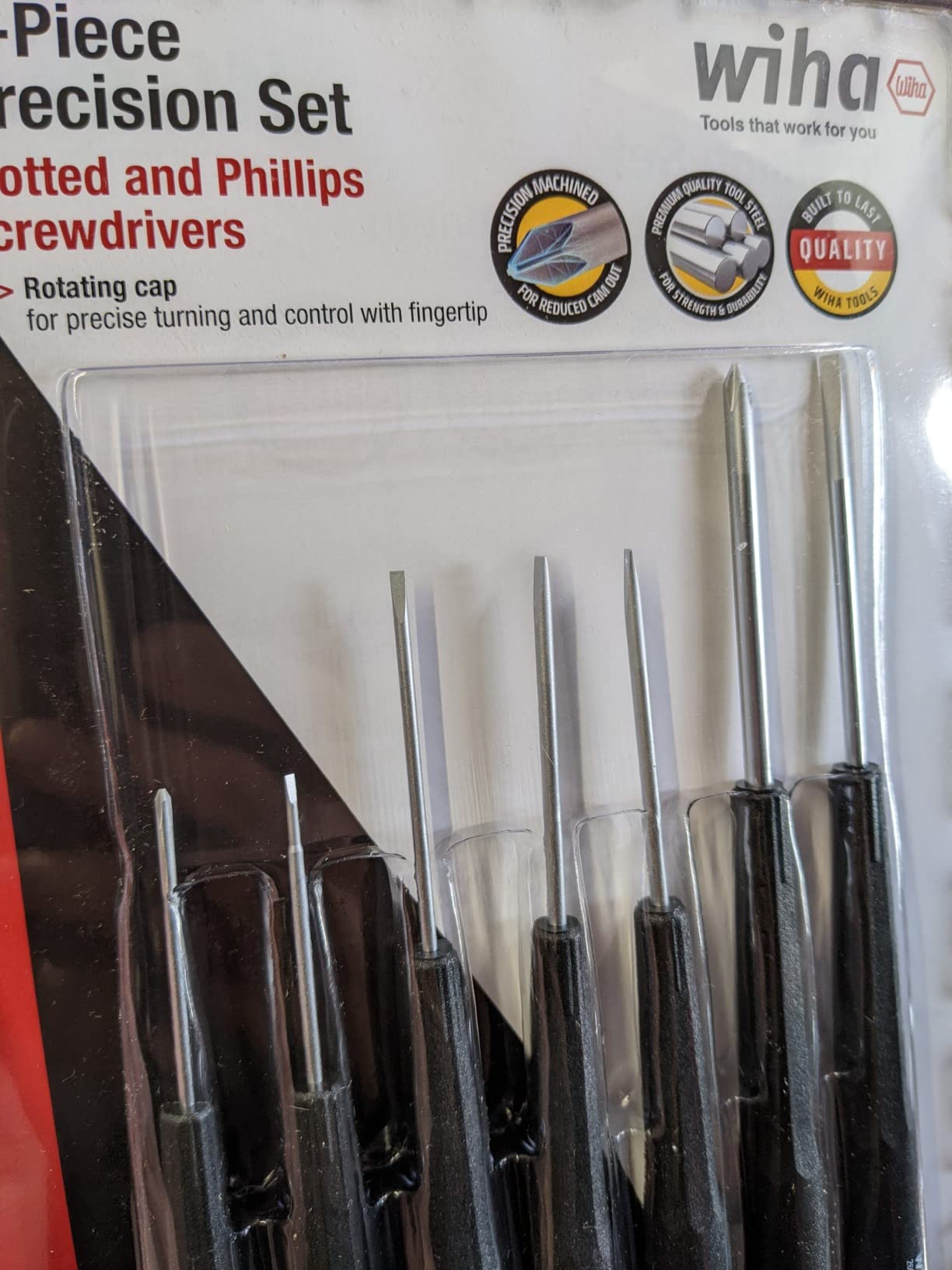 Wiha 26197 Precision Screwdriver Set, 7-Piece Mini Slotted & Phillips, PicoFinish Handles with Rotating Caps, Small Screwdrivers for Electronics & Fine Work customer photo 2