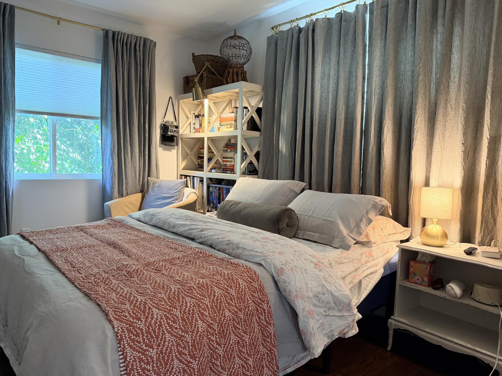 Simple&Opulence 100% Linen Duvet Cover Set with Embroidery Border Washed - 3 Pieces (1 Duvet Cover with 2 Pillow Shams) with Button Closure Soft Breathable Farmhouse - Linen, Queen Size customer photo 1
