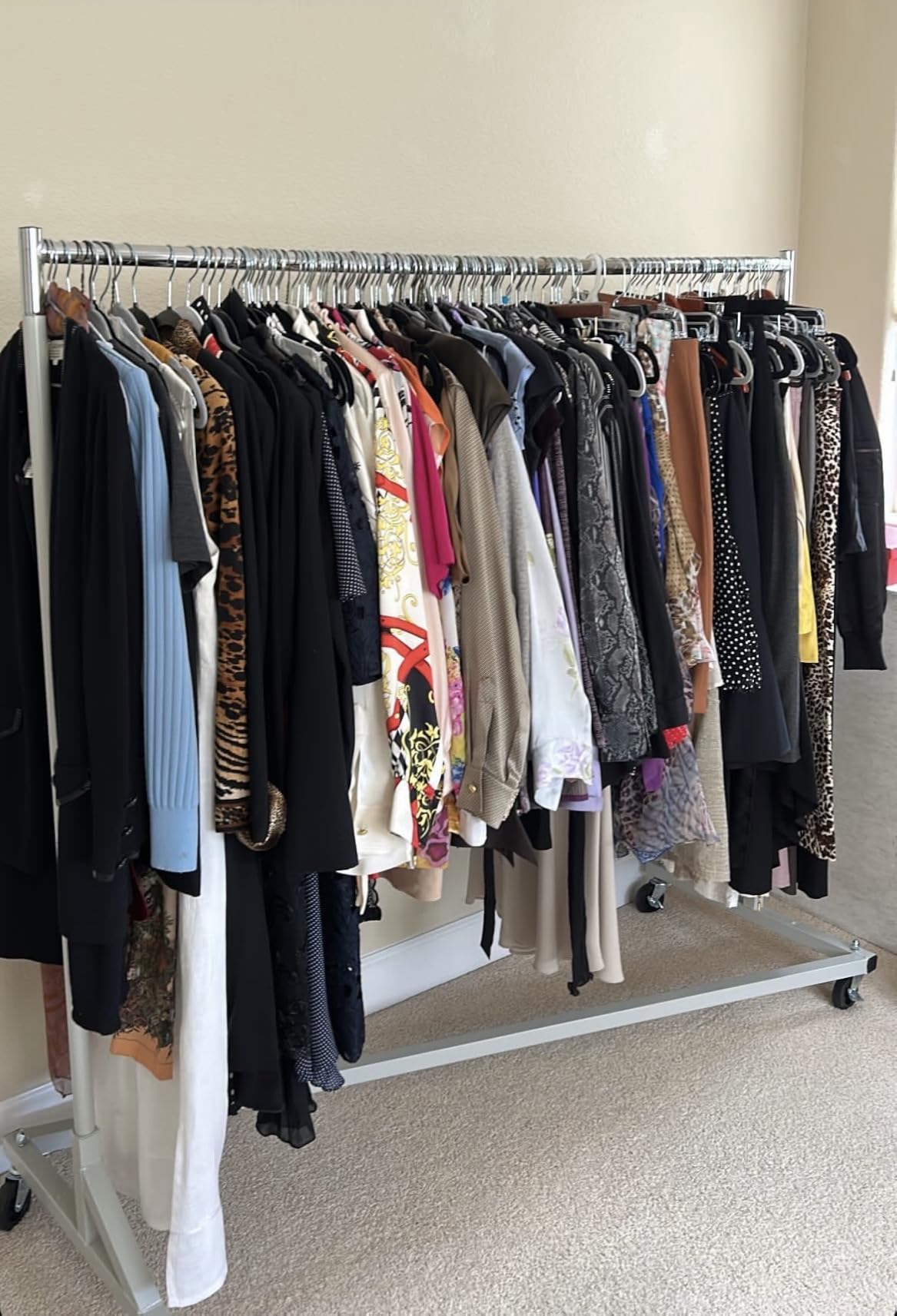 Simple Houseware Industrial Grade Z-Base Garment Rack, 63