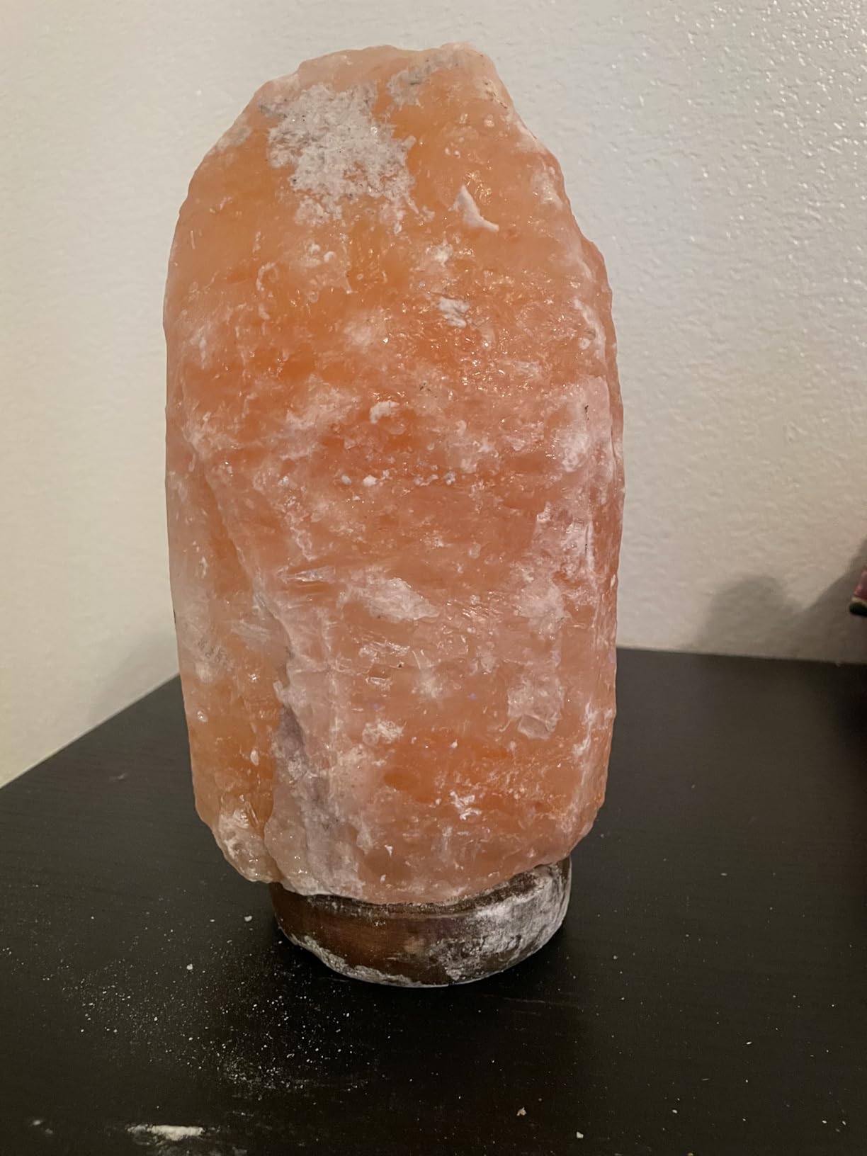 Himalayan Salt Lamp for Bedroom Large 8-10 Inch Pink Salt Rock Lamp with Dimmer, Wooden Base & Spare Bulbs | Calming Ambient Night Light | Thoughtful Wellness Gift for Women, Home, or Office customer photo 1