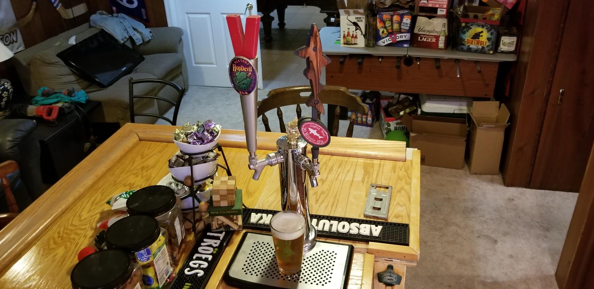 BACOENG Double Faucet Tower Beer Kegerator Conversion Kit with Dual Gauge Regulator, No Tank Stainless Steel Keg Tower customer photo 1