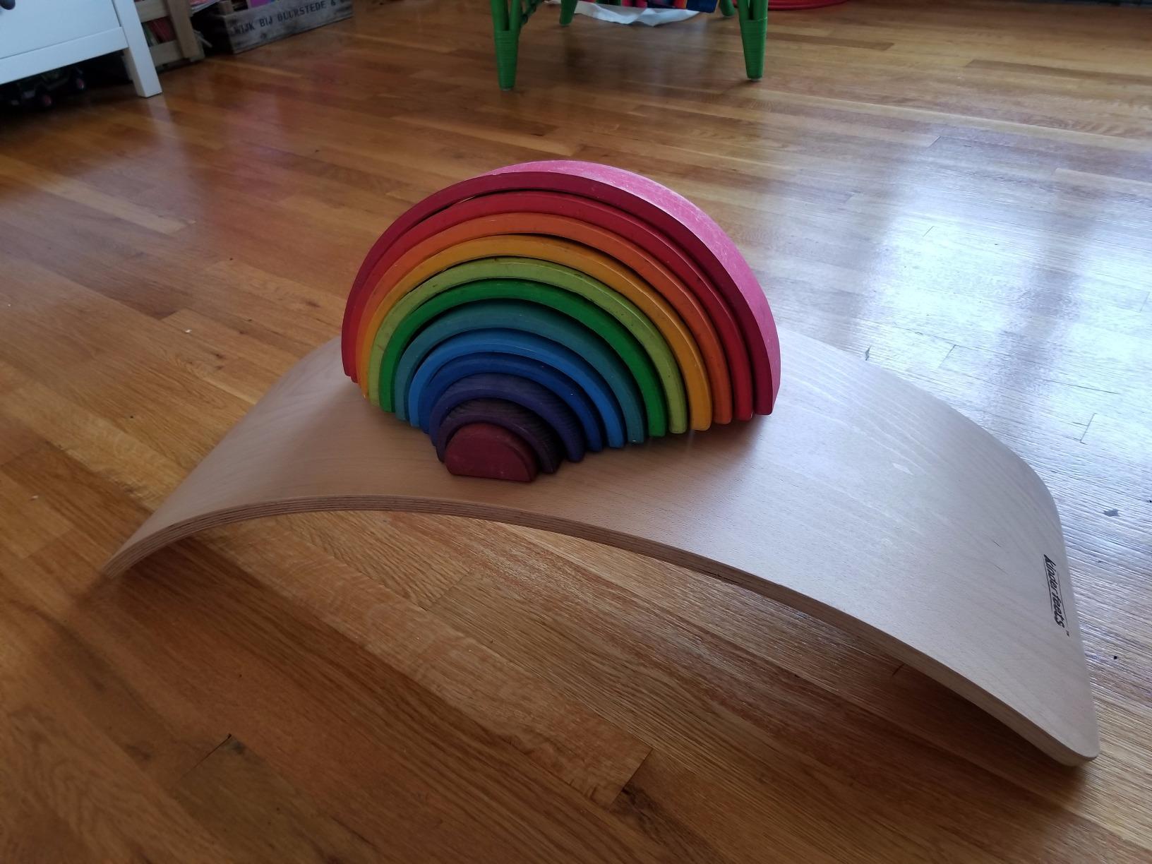 Kinderfeets, Kinderboard, Waldorf Original Wooden Balance Board for Toddlers, Kids, Teens, Adults customer photo 2