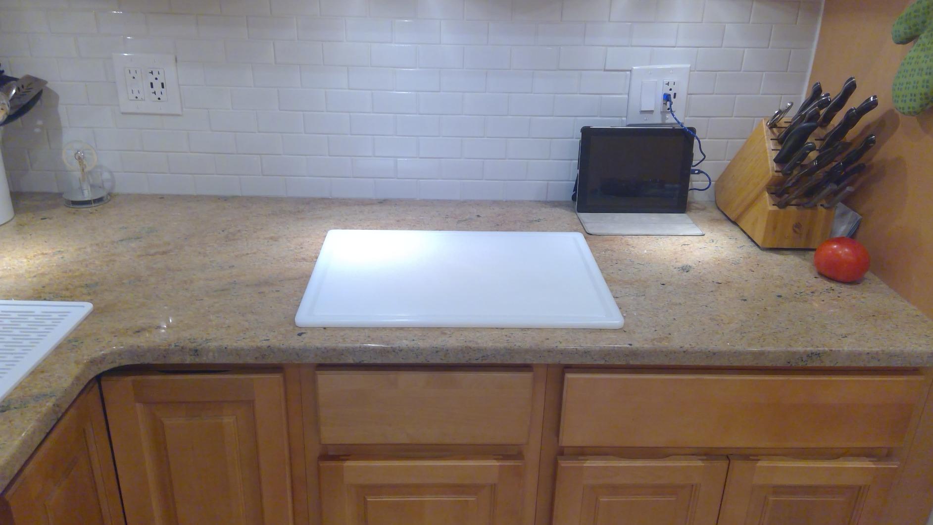Extra Large 20 x 15 Plastic Cutting Board with Groove - Heavy 1/2