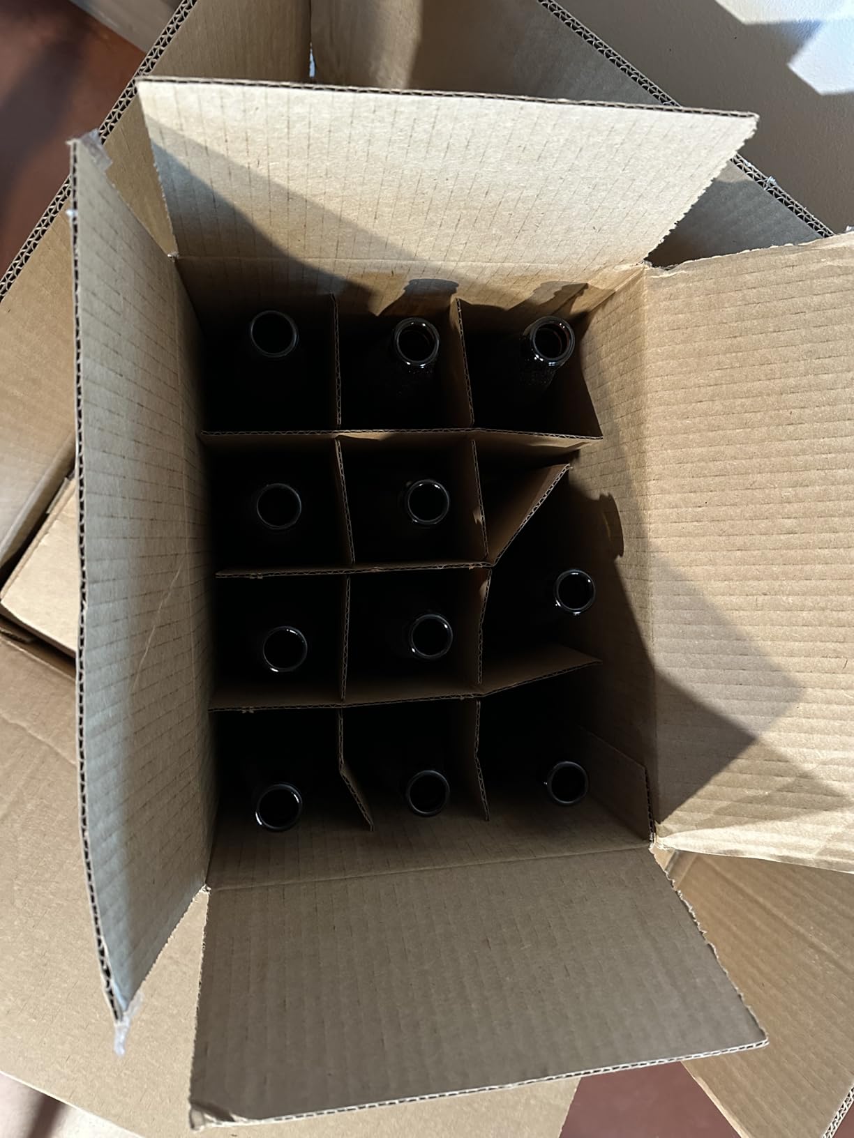 FastRack Beer Bottles Amber Glass Longneck Bottles for Home Brewing 22 oz - Crown Cap Refillable Beer Bottles Food Grade - ECO Friendly Proudly Made in the USA, Brown, Pack of 12 customer photo 1