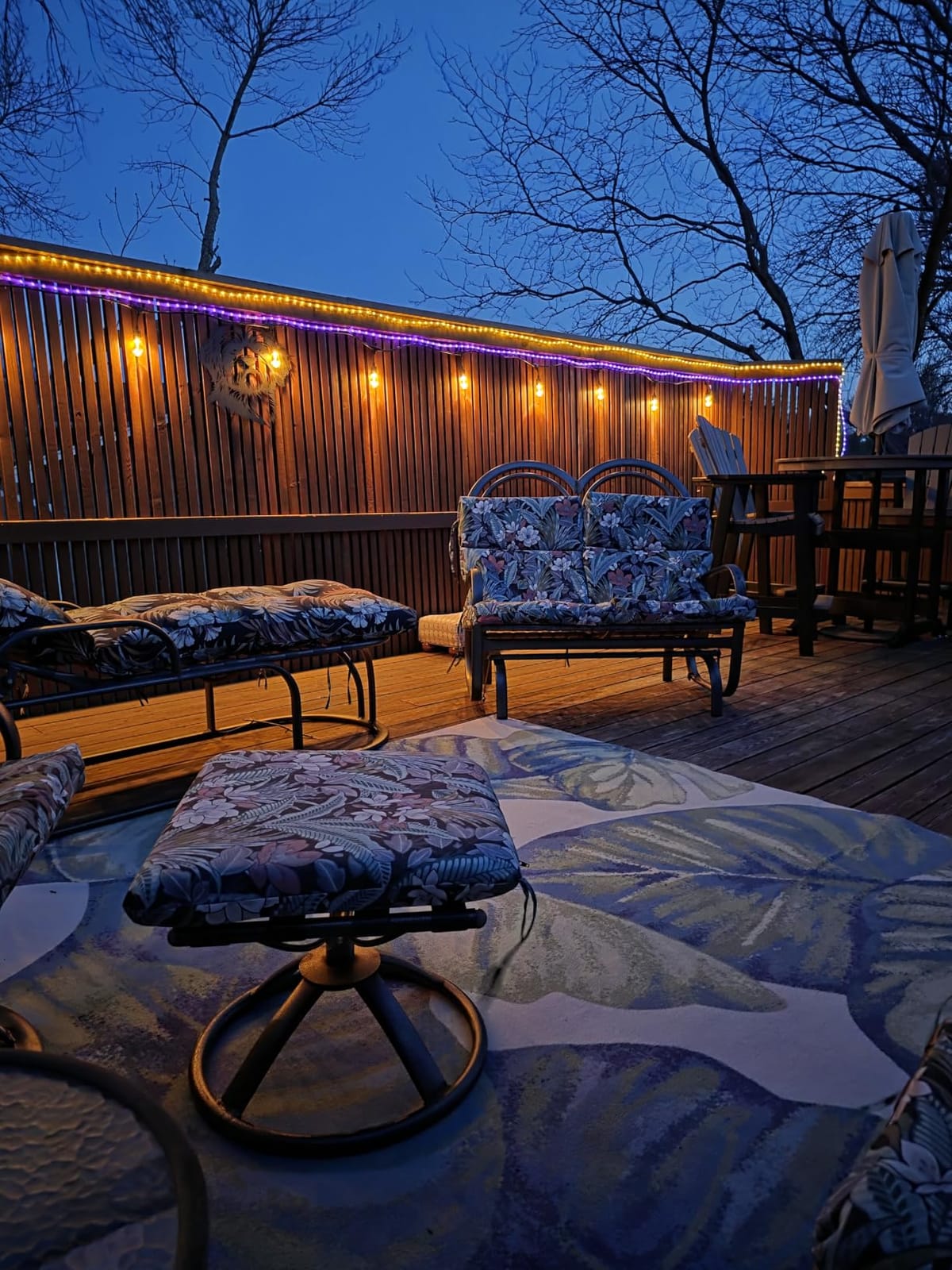 Enbrighten Vintage Outdoor String Lights, 48ft, 24 RGB Acrylic Bulbs, Weatherproof, RF Remote Control, Perfect for Holidays, Gameday, Parties, and More, 37790 customer photo 2