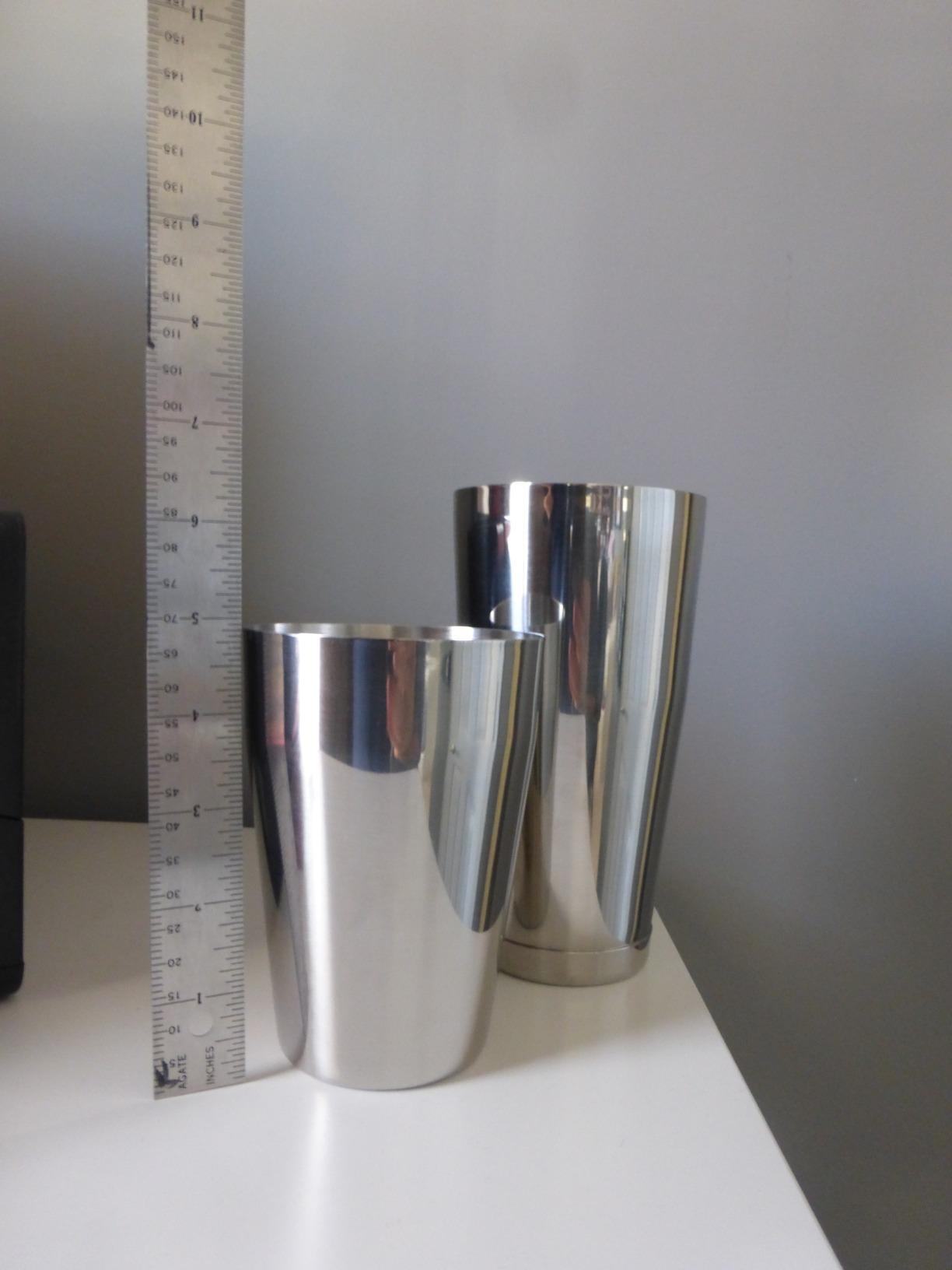 A Bar Above Professional Boston Shakers Set 18 oz Weighted and Unweighted Stainless Steel Cocktail Shaker Set customer photo 1