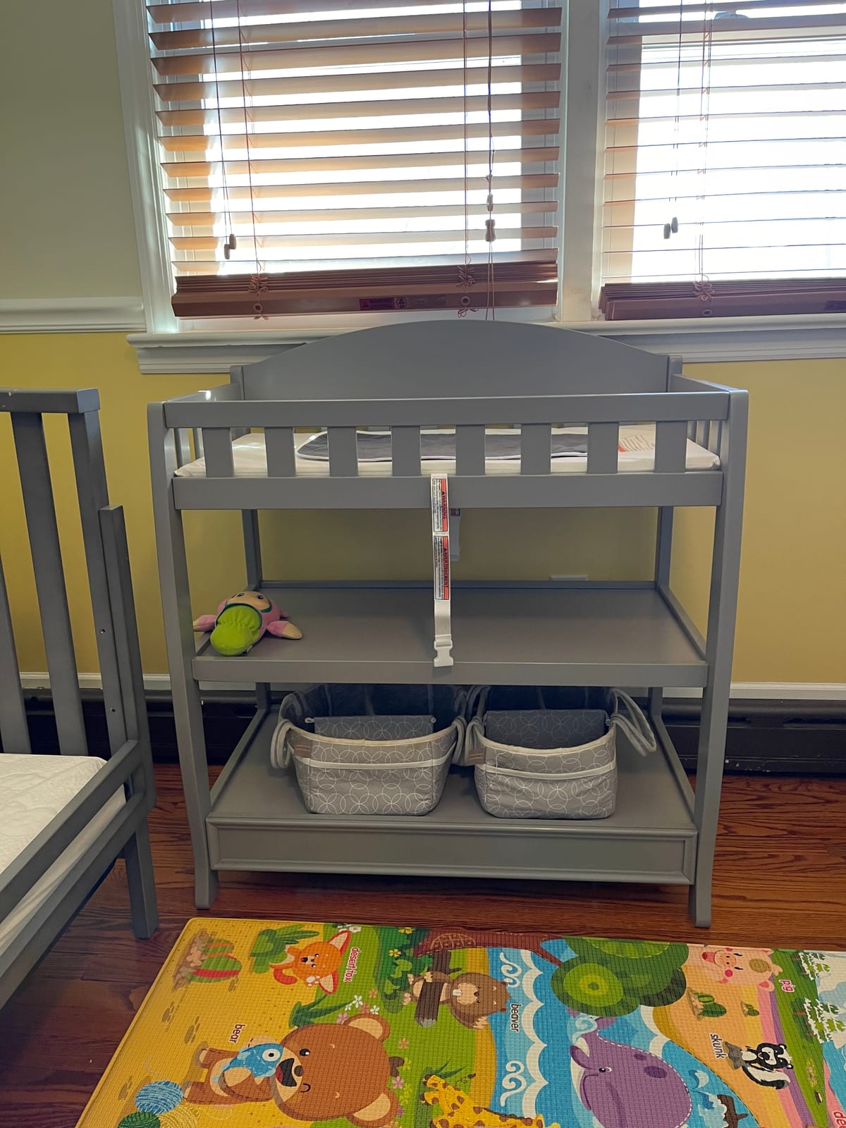 Delta Children Infant Changing Table with Pad, Grey customer photo 2