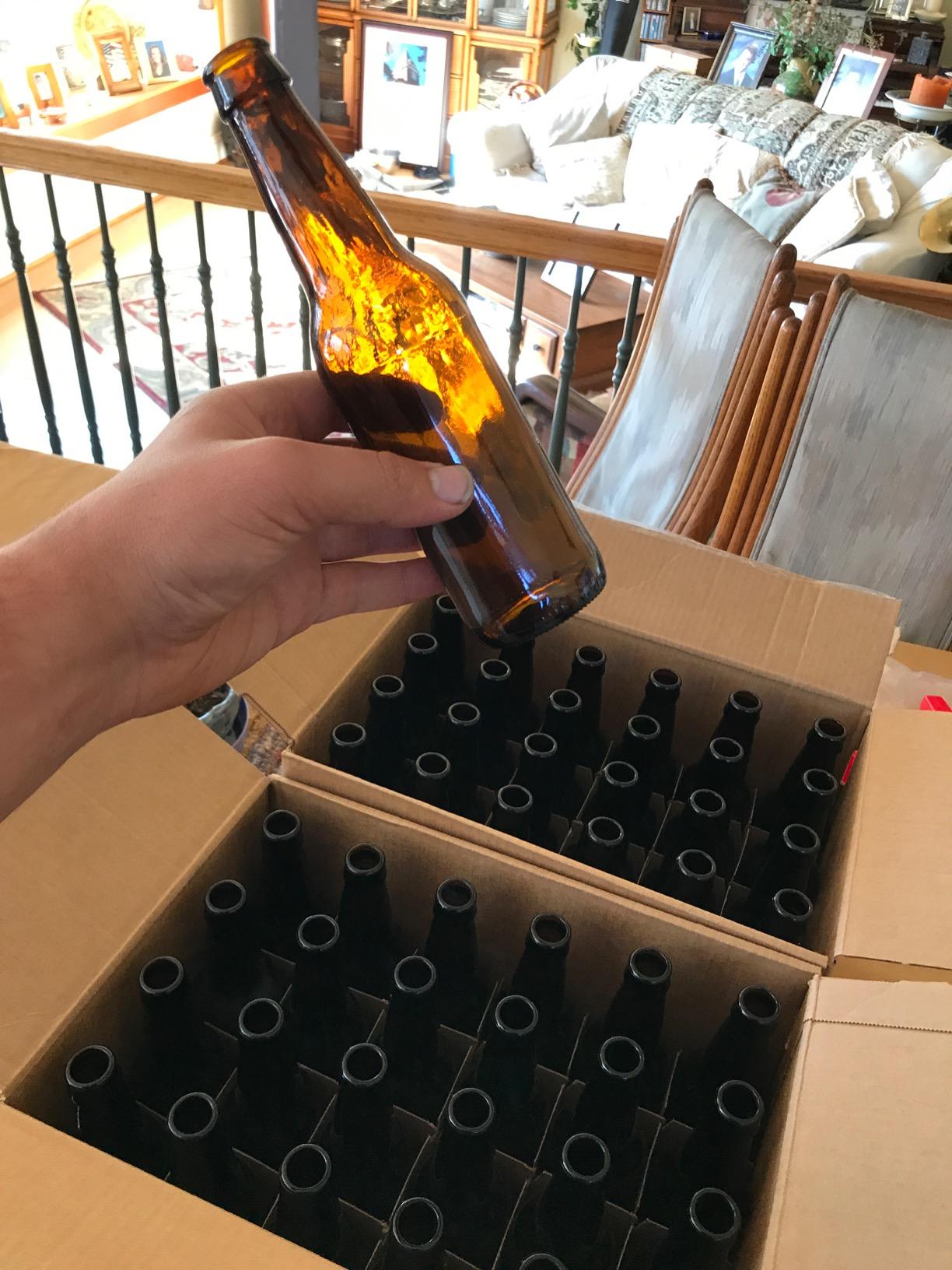 FastRack Amber Beer Bottles 12oz (Pack of 48) | Longneck Glass Beer Bottles with Pry-off Crown Finish for Home Brewing Mead, Cider & Kombucha | Durable Brewing Bottle & Bottling Kit customer photo 2