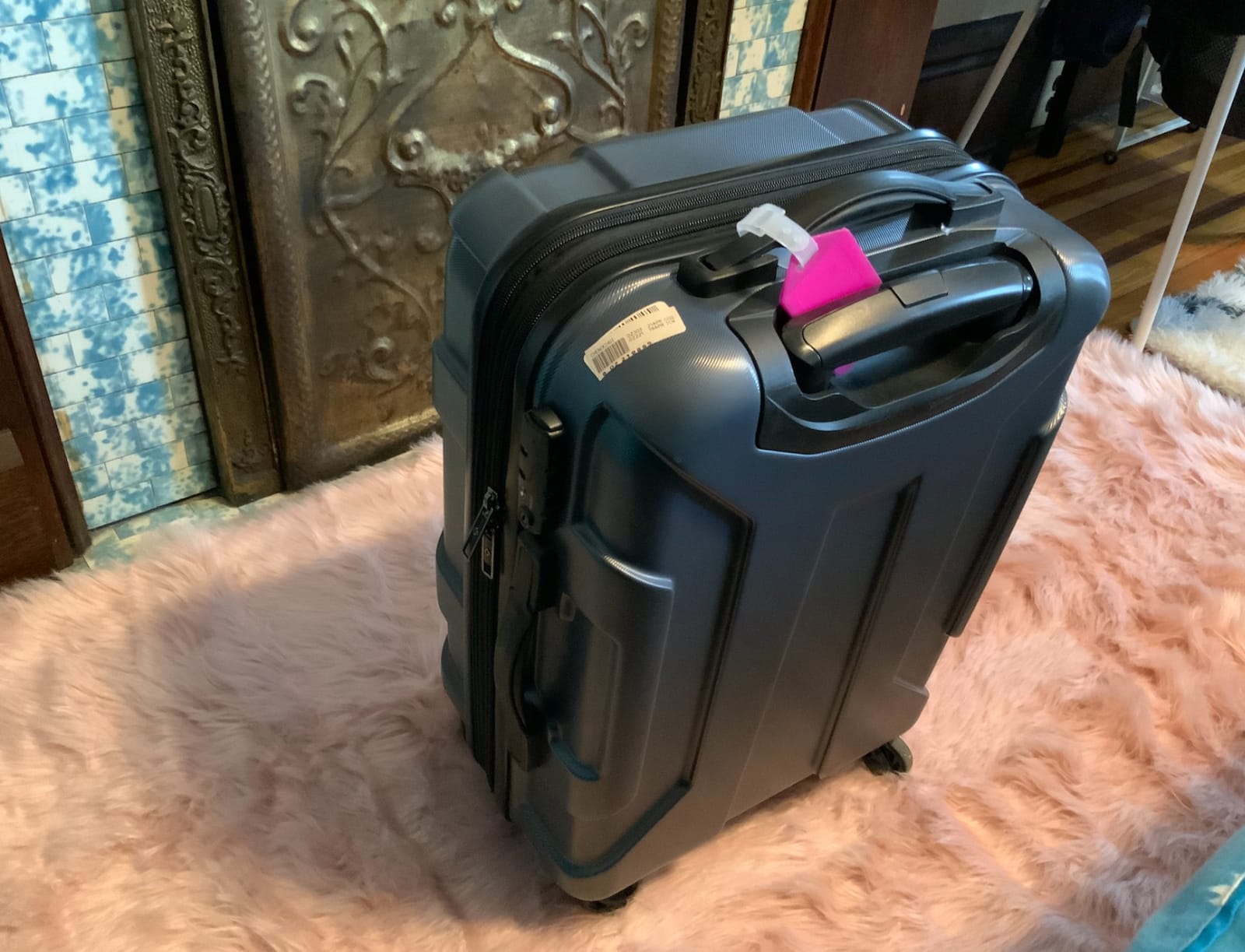 Samsonite Centric Hardside Expandable Luggage with Spinner Wheels, Teal, Carry-On 20-Inch customer photo 1