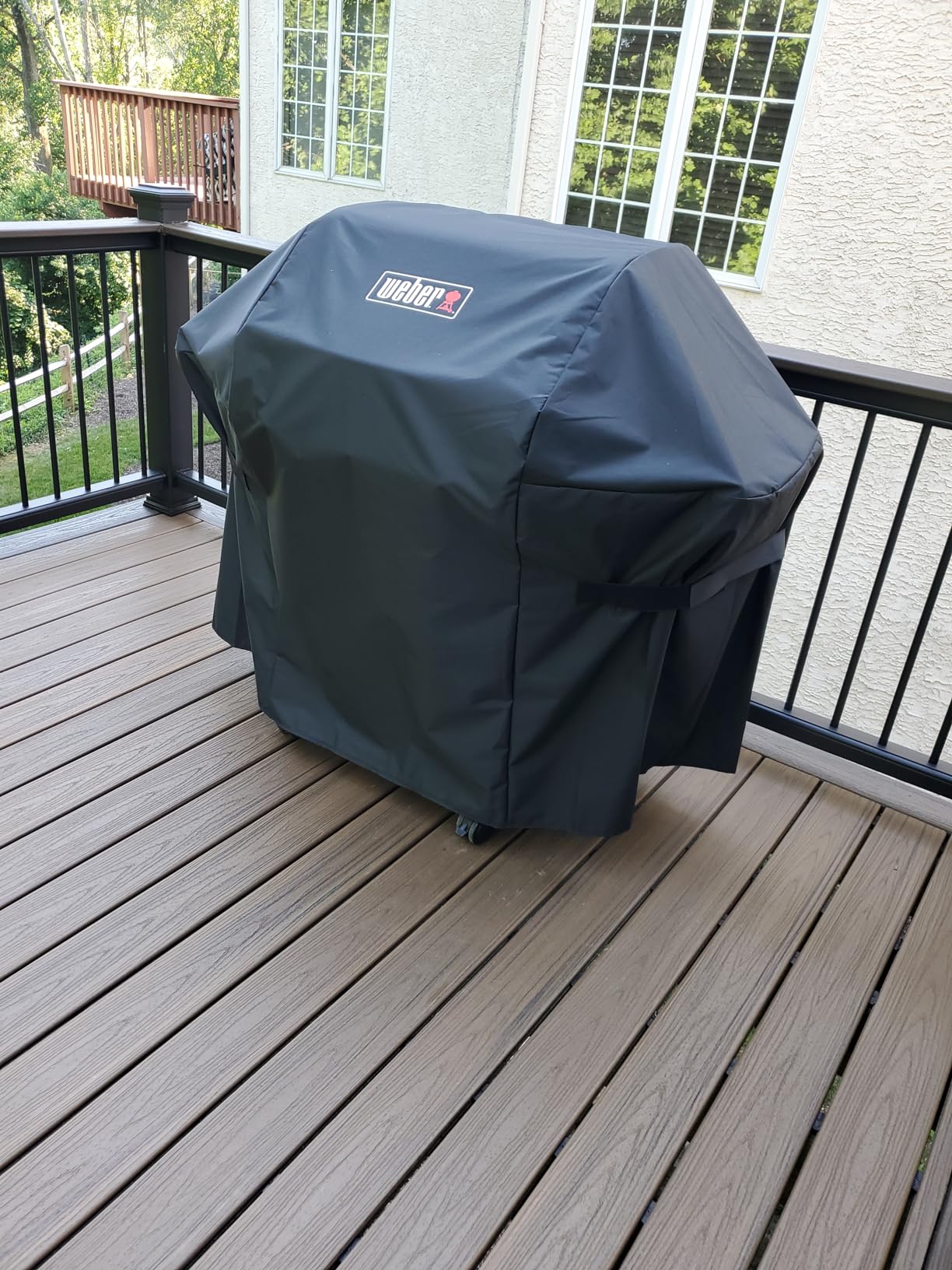 Weber Premium Outdoor Grill Cover for Select Spirit Gas Grills, Black | Water-Resistant Cover for Spirit 300 & 400 Series 4-Burner Gas Grills, Spirit 3-Burner Pre-2025, Grill Protection customer photo 2