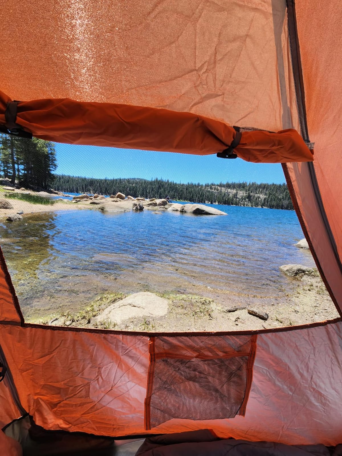 Oileus X-Large 4-Person UV Beach Tent with 6 Sand Pockets, Orange | Quick setup shade includes a carrying bag, stakes and weighted corners for windy days, fishing trips, hiking and camping. customer photo 2