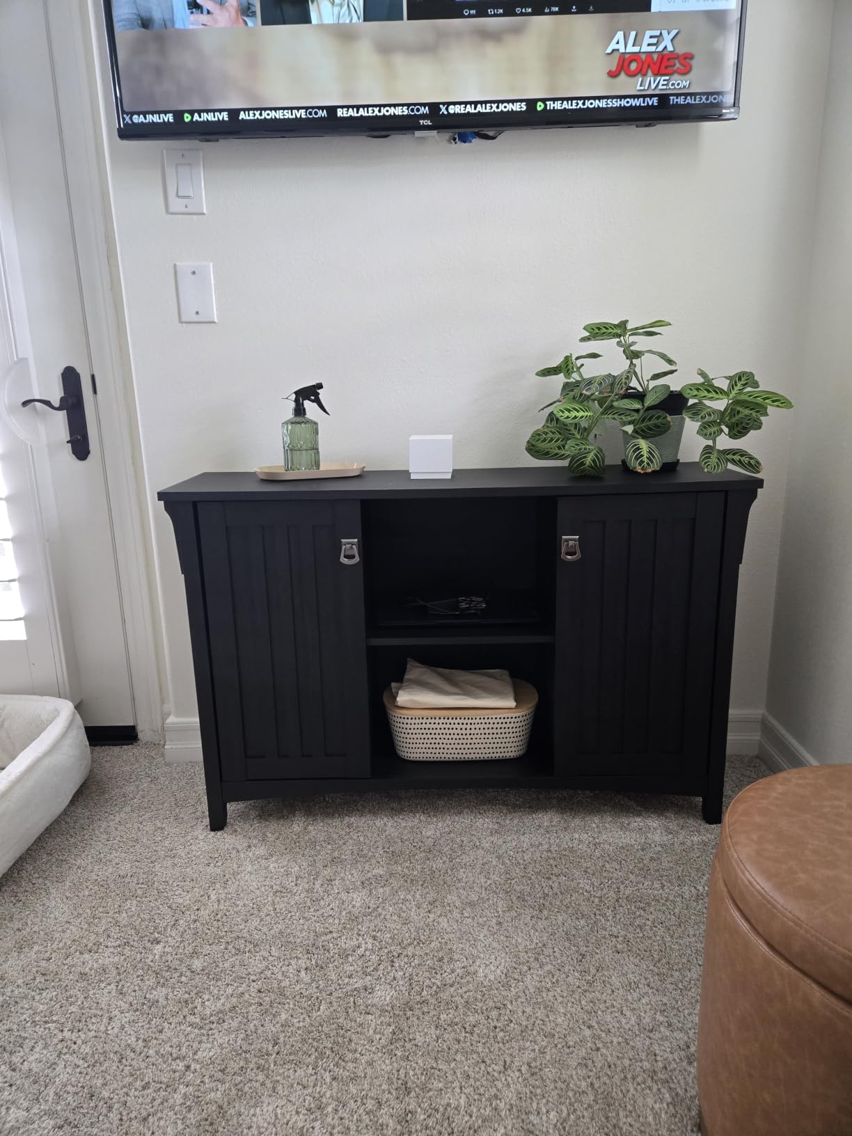 Bush Home Salinas Accent Storage Cabinet with Doors in Vintage Black customer photo 2