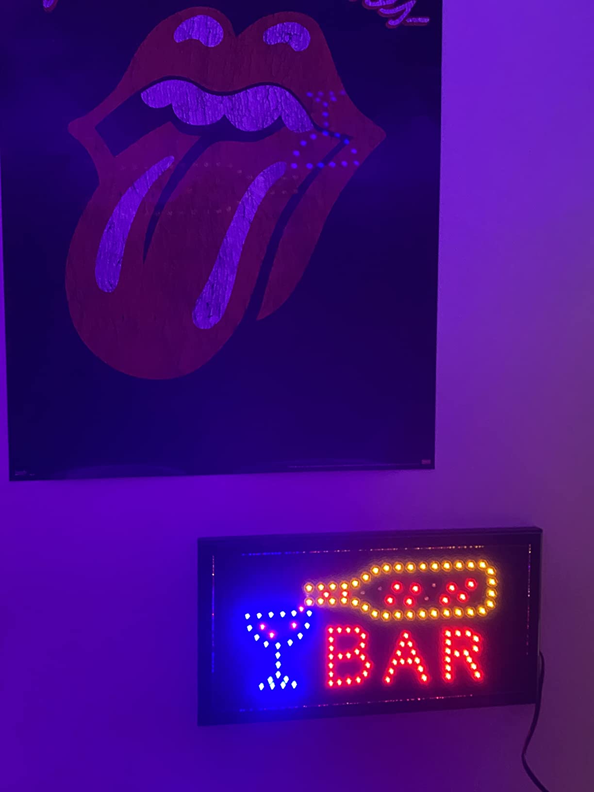 LED Bar Sign - Neon Electric Display Sign with Animation and Energy Efficient LEDs for Homes, Businesses, and Events by Lavish Home customer photo 1