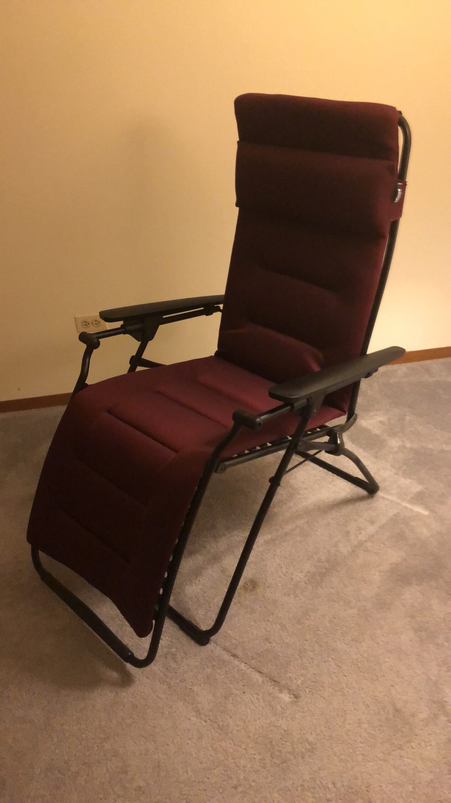 Lafuma Futura Air Comfort Zero Gravity Indoor Outdoor Recliner Chair, Acier customer photo 2