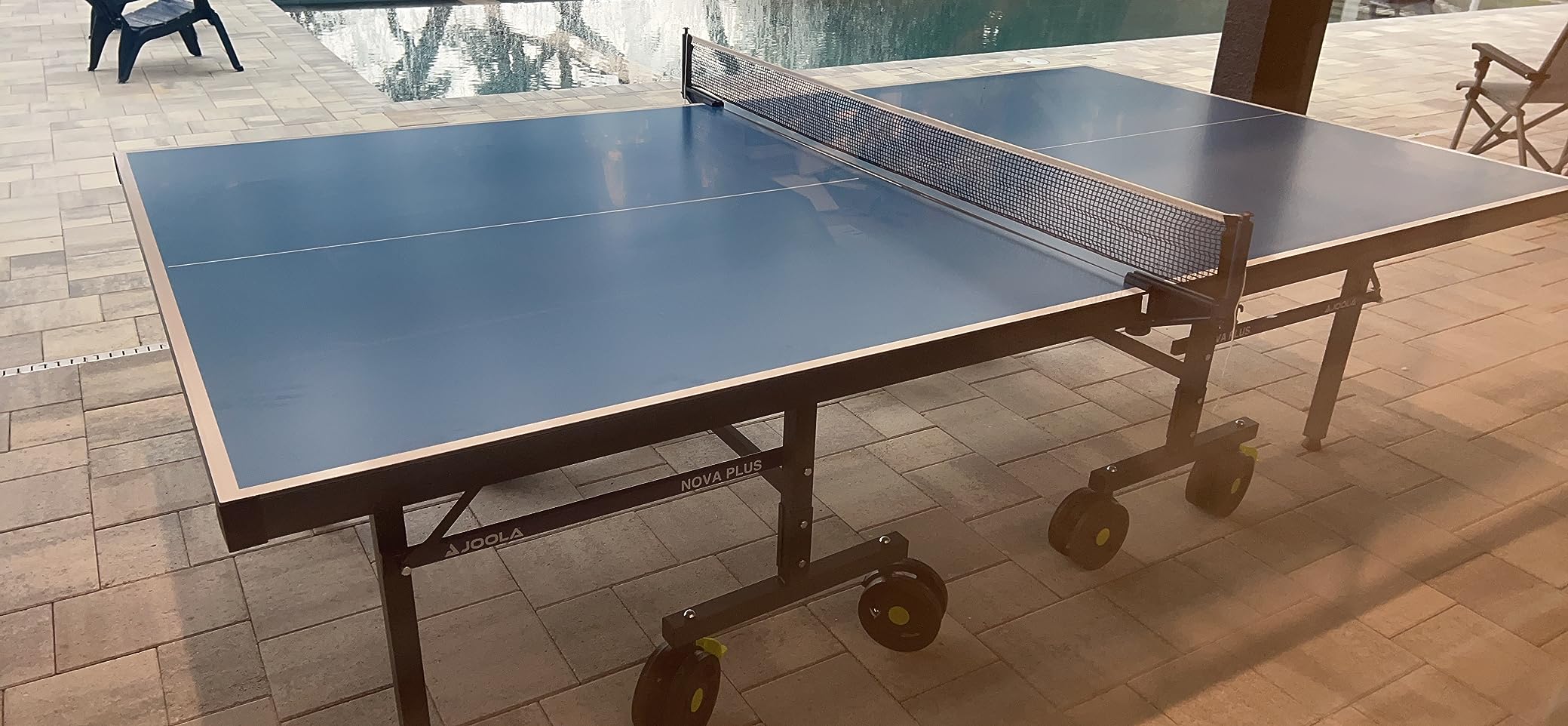 JOOLA NOVA Outdoor Ping Pong Table with Waterproof Table Tennis Net Set - Quick Assembly - All Weather Aluminum Composite Surface - Tournament Quality - Indoor & Outdoor Compatible customer photo 2
