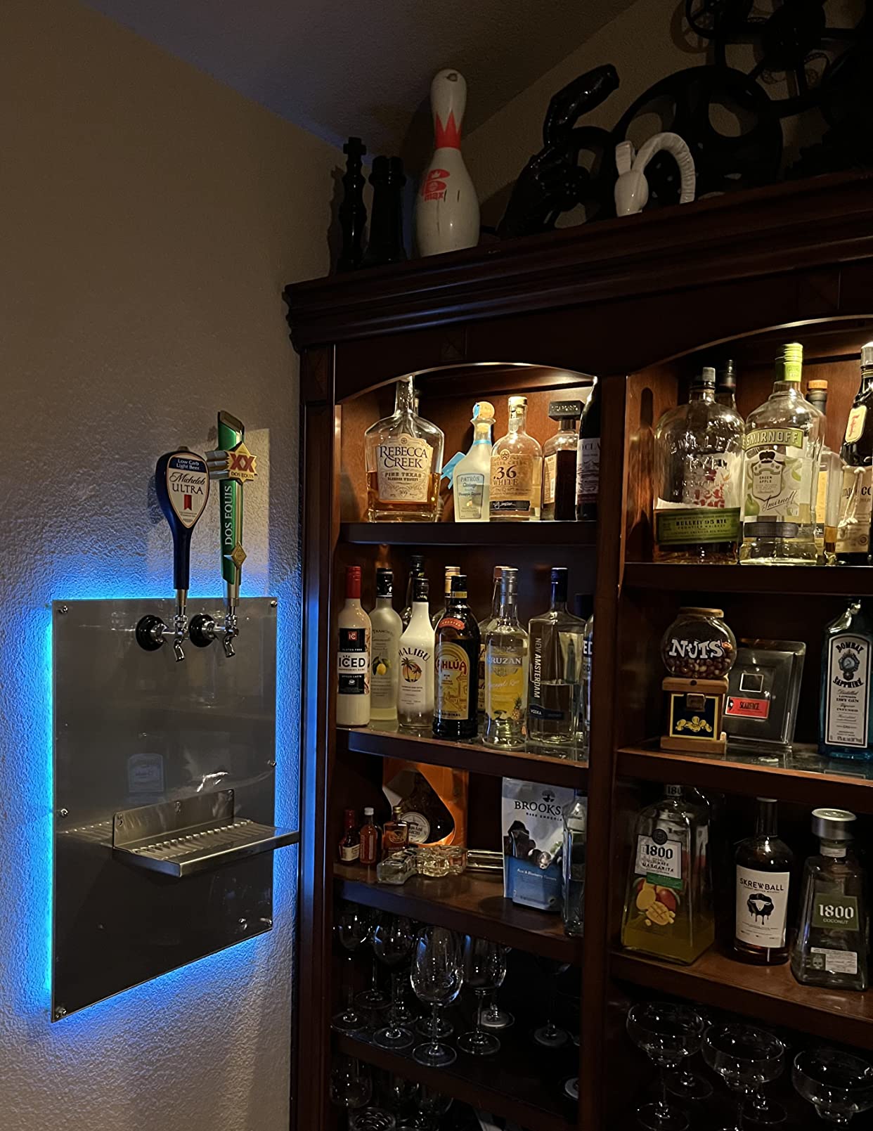 BACOENG Double Faucet Door Mount Kegerator Refrigerator Conversion Kit No Tank customer photo 2