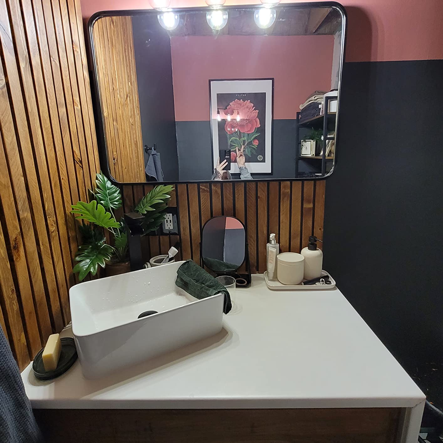 Lordear White Bathroom Sink 24