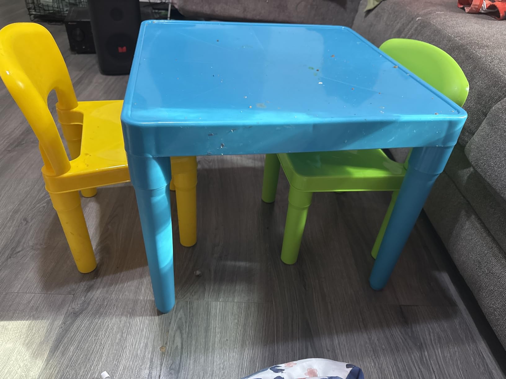 Humble Crew Toddler Table and Chair Set for Kids, Indoor Outdoor, Plastic | Lightweight 3 piece activity desk, easy to clean surface, great for crafts, snacks, and homework in any playroom or bedroom customer photo 1