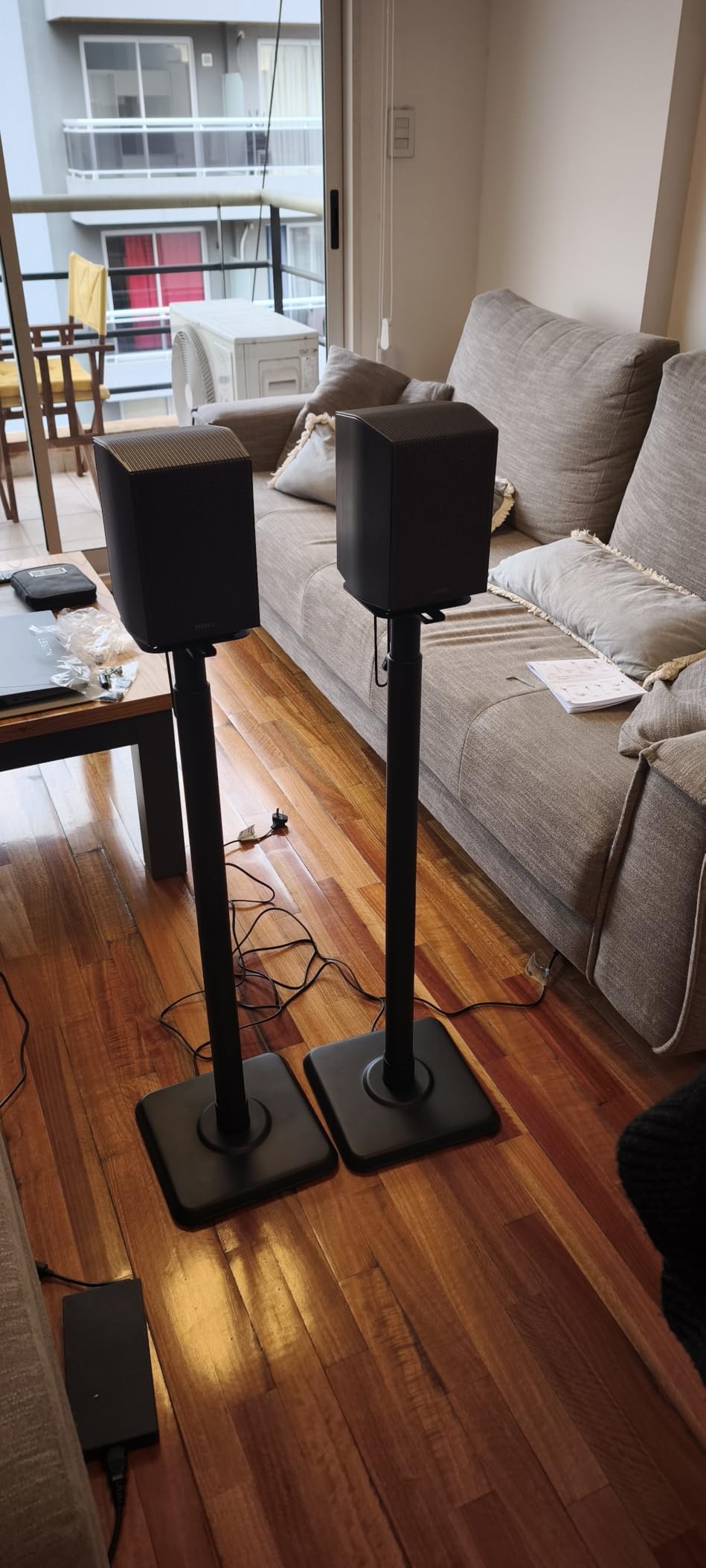 Mounting Dream Speaker Stands Height Adjustable for Satellite & Small Bookshelf Speakers, Set of 2 Floor Stand Mount for Bose Polk JBL Sony Yamaha and Others - 11LBS Capacity MD5402 customer photo 1
