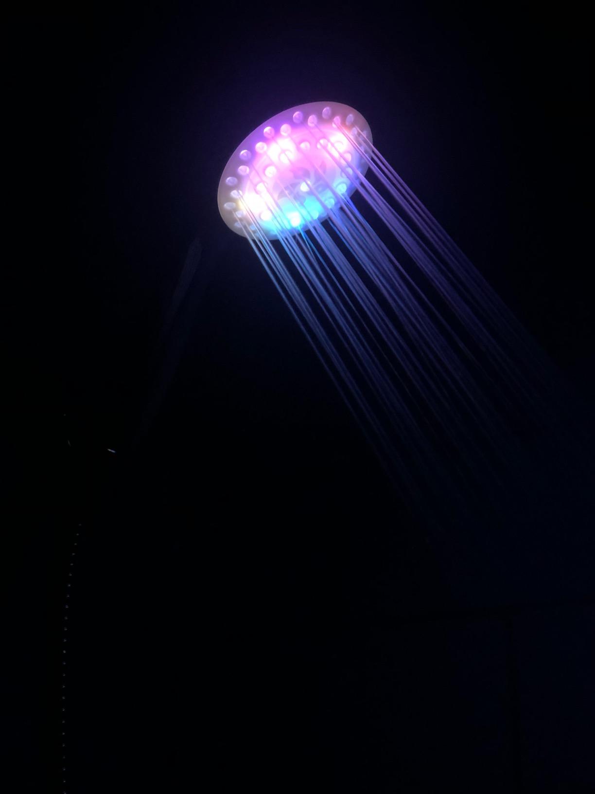 KAIREY Filtered Led Shower Head for Hard Water 7 Color Light Change Automatically Handheld Showerhead Polished Chrome with 60 Inches Stainless Steel Hose and Adjustable Bracket Filter Shower Head customer photo 2