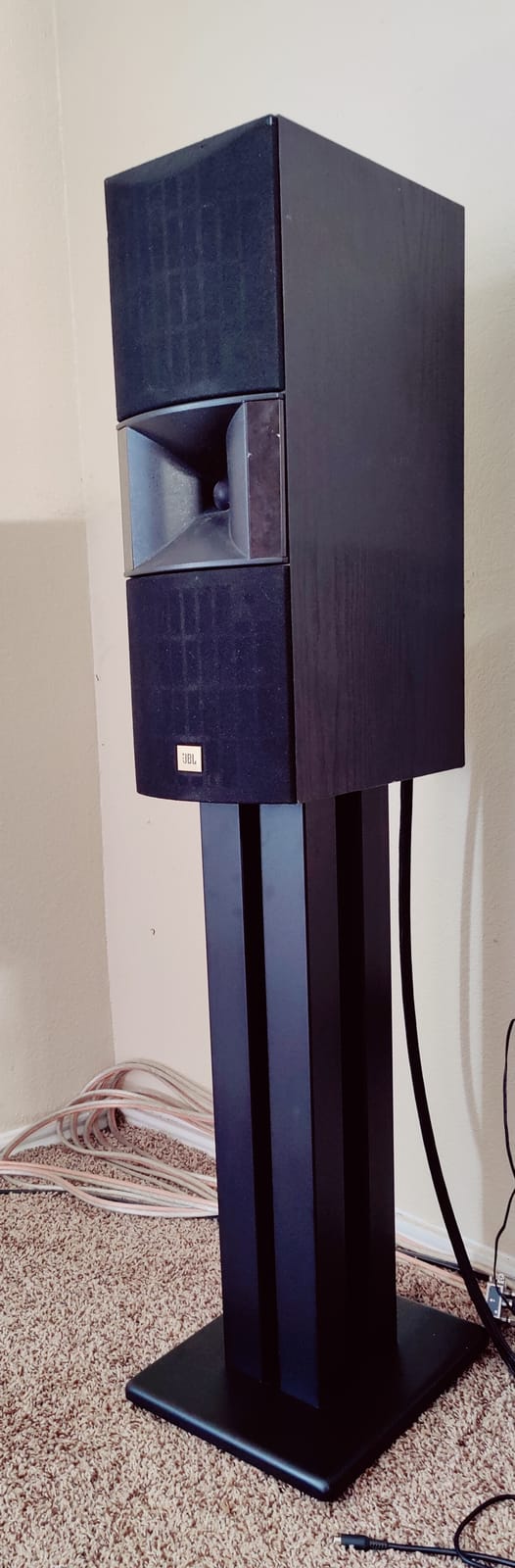 Monolith Speaker Stands - Sturdy Construction, Rectangular Columns, 32 Inch, Black customer photo 2