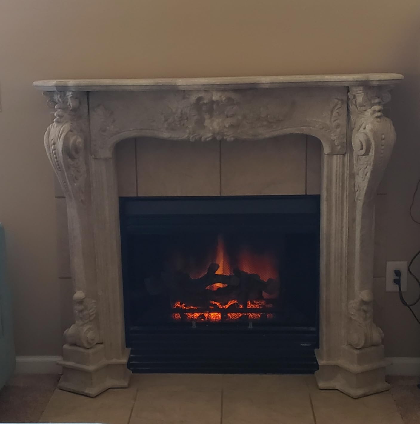 Decorative Wood Fireplace Mantel customer photo 1