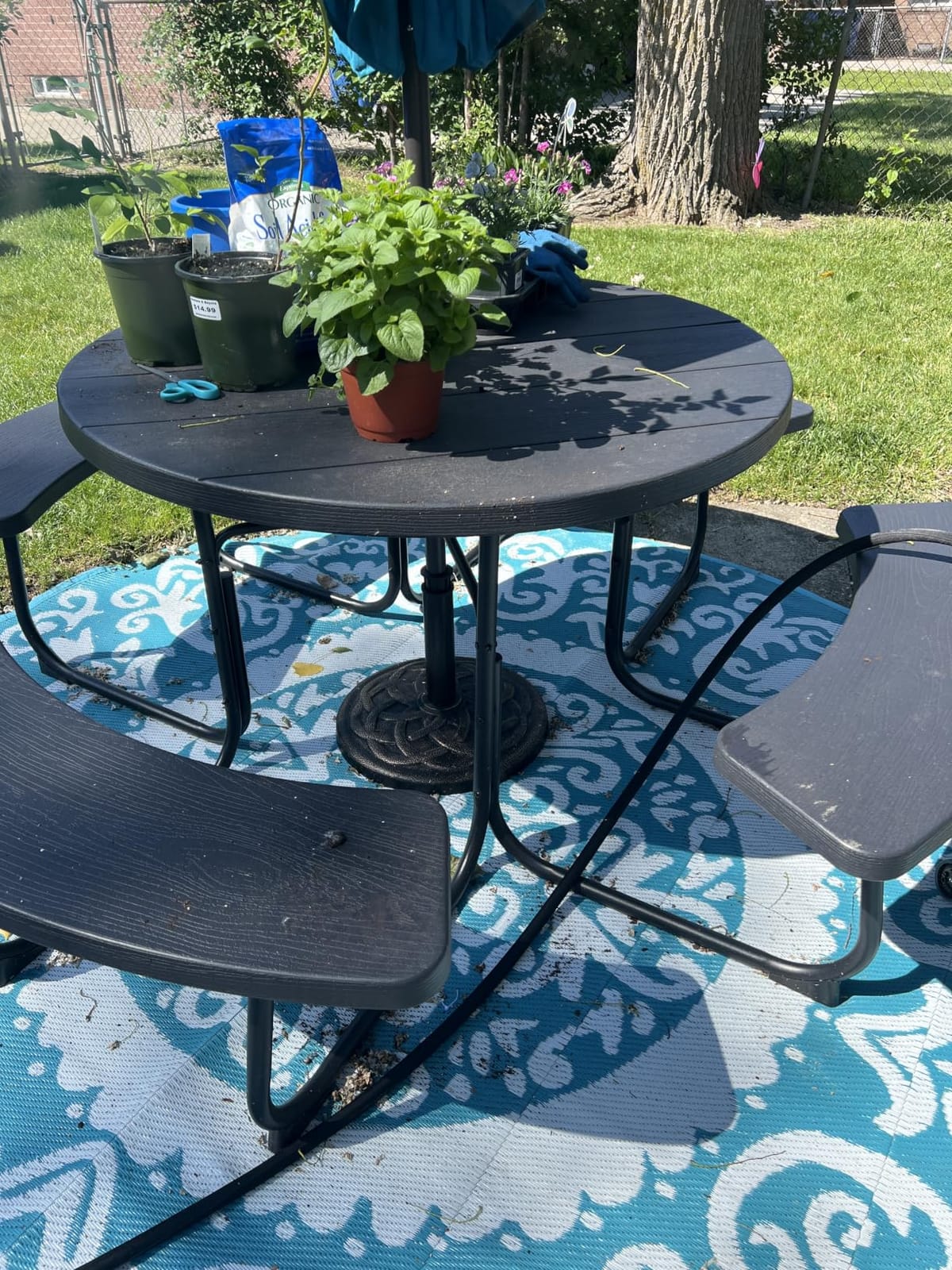 BACKYARD EXPRESSIONS PATIO · HOME · GARDEN 911554 21 Pound Umbrella Base, Bronze customer photo 1