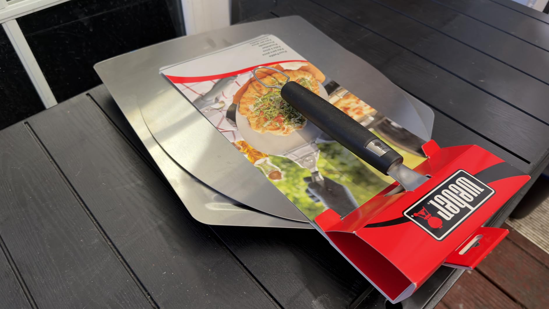 Pizza Peel, Foldable Design, 13 Inch x 15 Inch | Extra Large, Stainless Steel Metal, Folding Handle, Outdoor Pizza Oven Accessories customer photo 2
