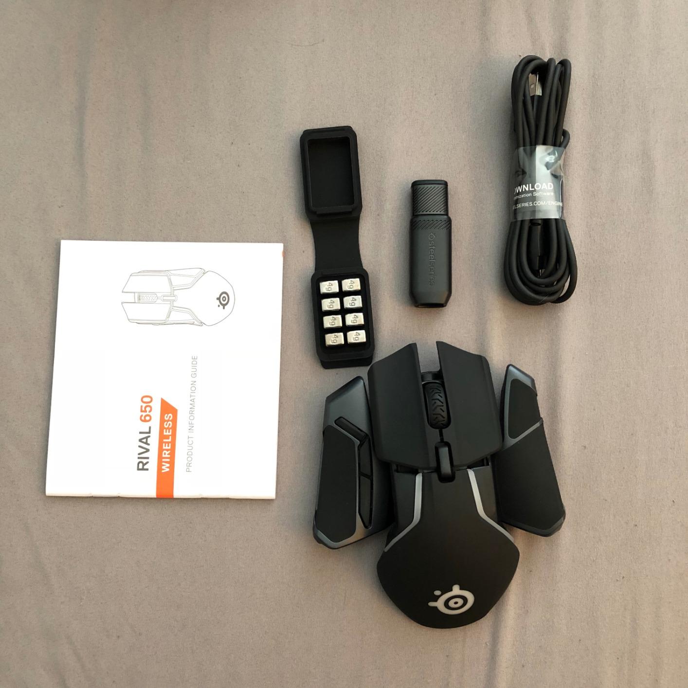 SteelSeries Rival 650 Quantum Wireless Gaming Mouse - Rapid Charging, 12,000 Cpi Dual Sensor, 256 Weight Configs, 8 Zone RGB Lighting customer photo 2