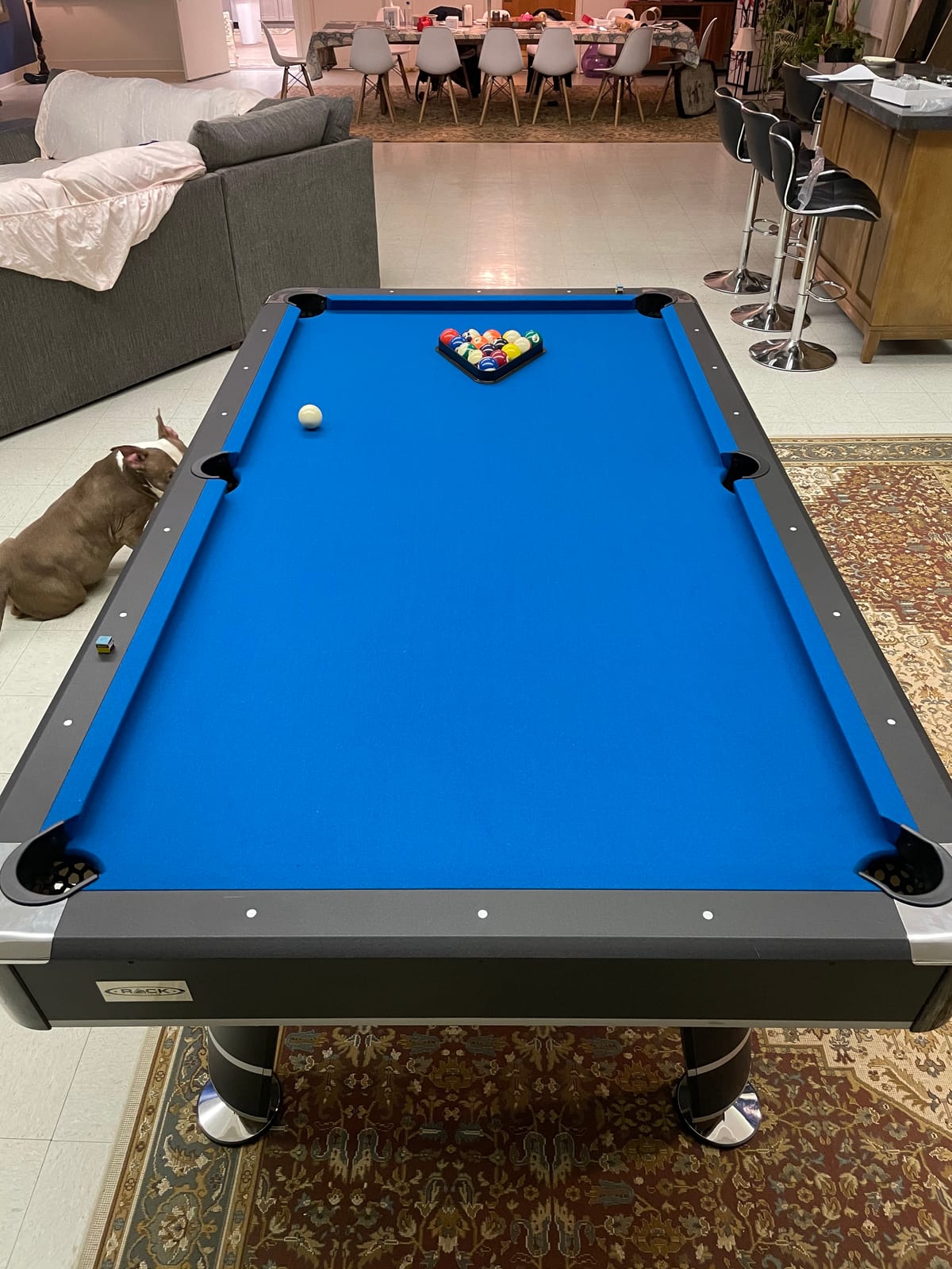 RACK Orion 8-Foot Tournament Billiard/Pool Table (Blue) - Professional Competition Game Table customer photo 2
